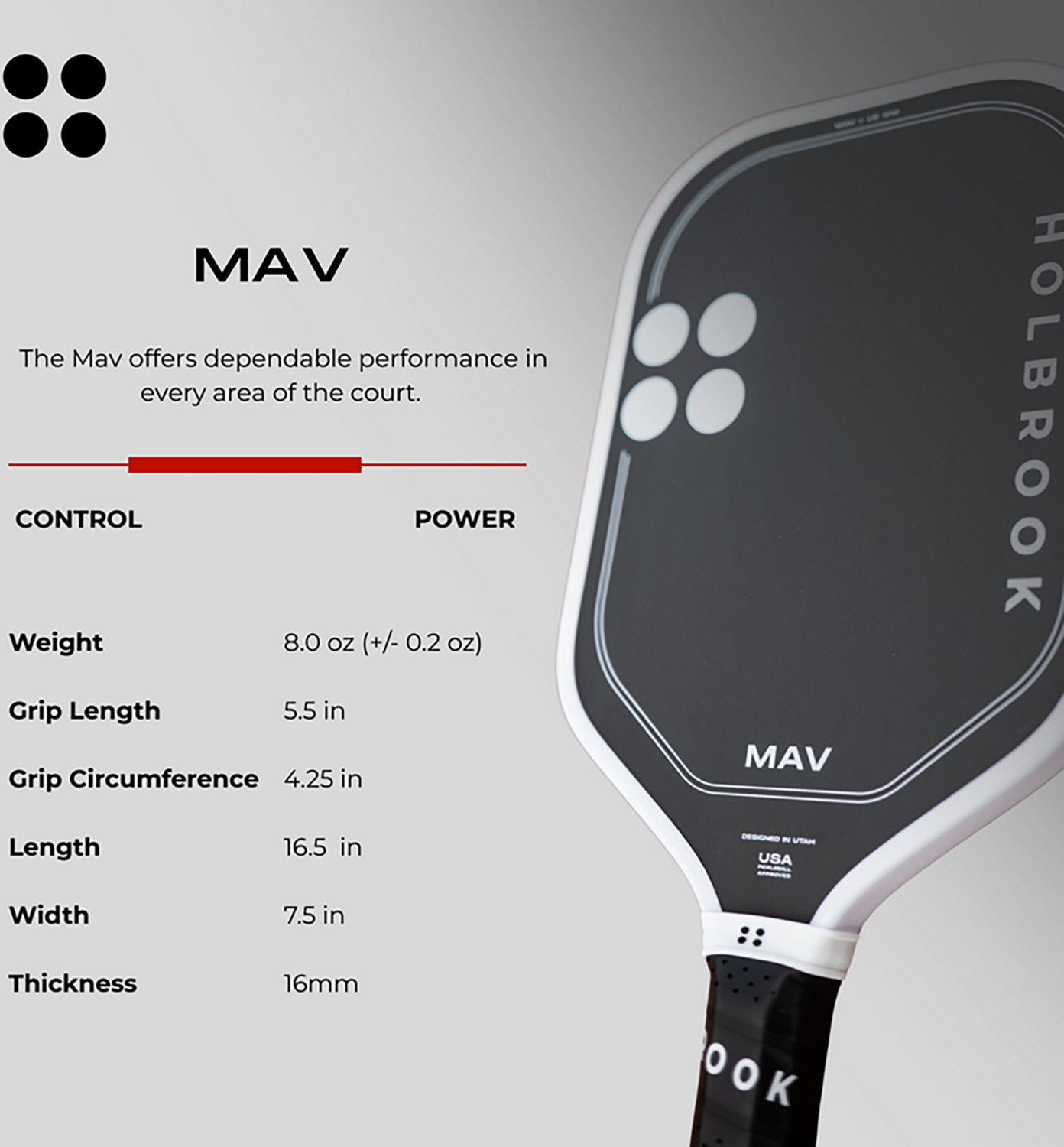 Holbrook Mav Pickleball Paddle