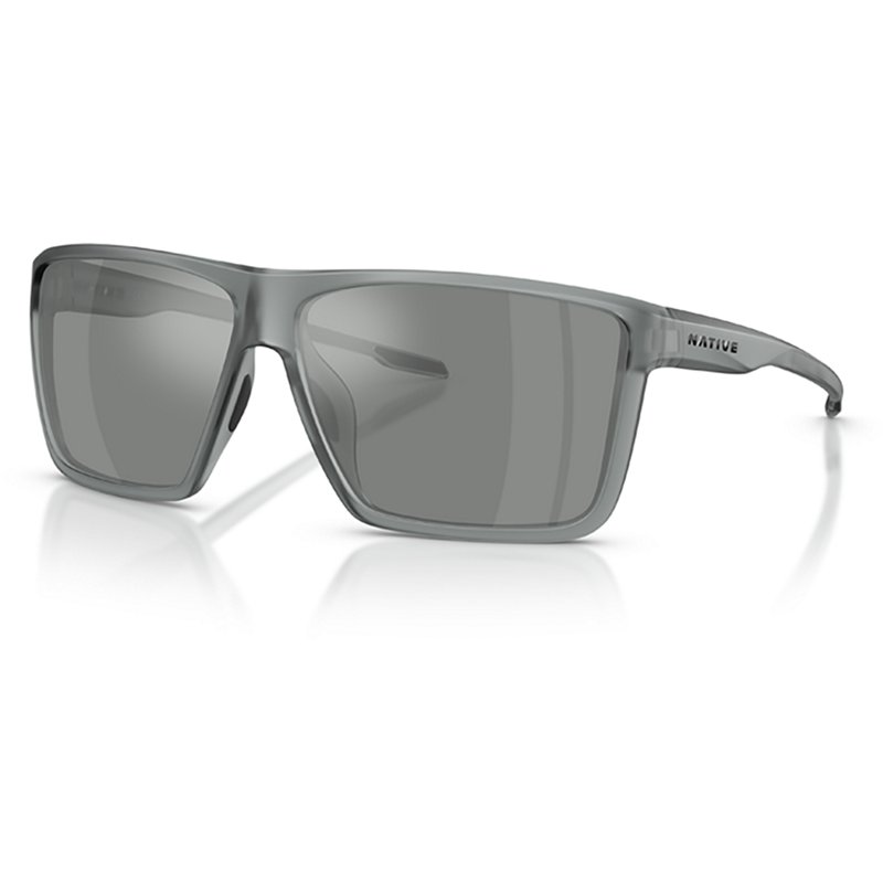 Native Eyewear Tavern XL XD9050 Polarized Sunglasses - Matte Gray Smoke/Silver Reflex Mirror - X-Large