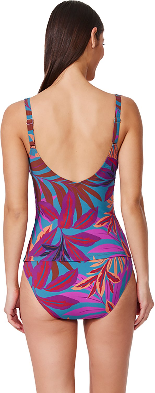 Gottex Women's Plantopia Ruffle V-neck Surplice Tankini Top - view number 2