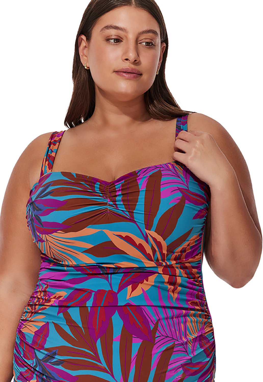 Gottex Women's Plantopia Plus Size Tankini Top