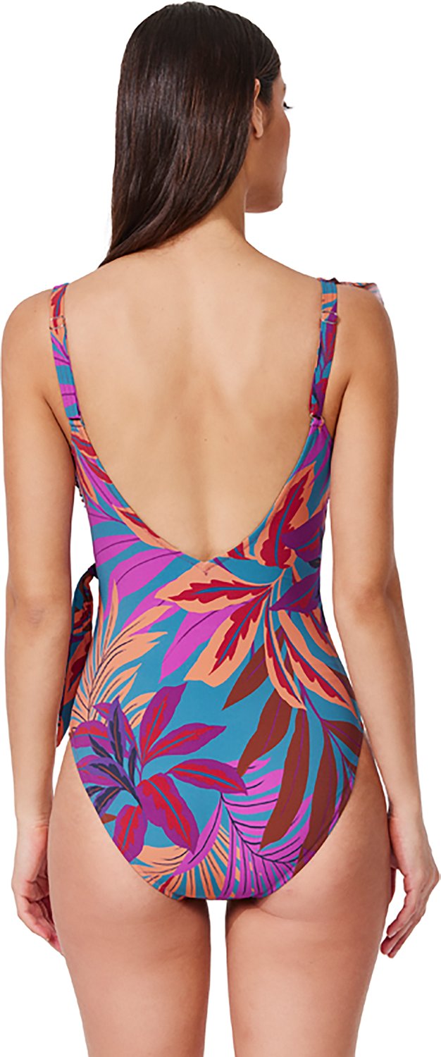 Gottex Women's Plantopia V-neck Surplice Ruffle 1-Piece Swimsuit - view number 2