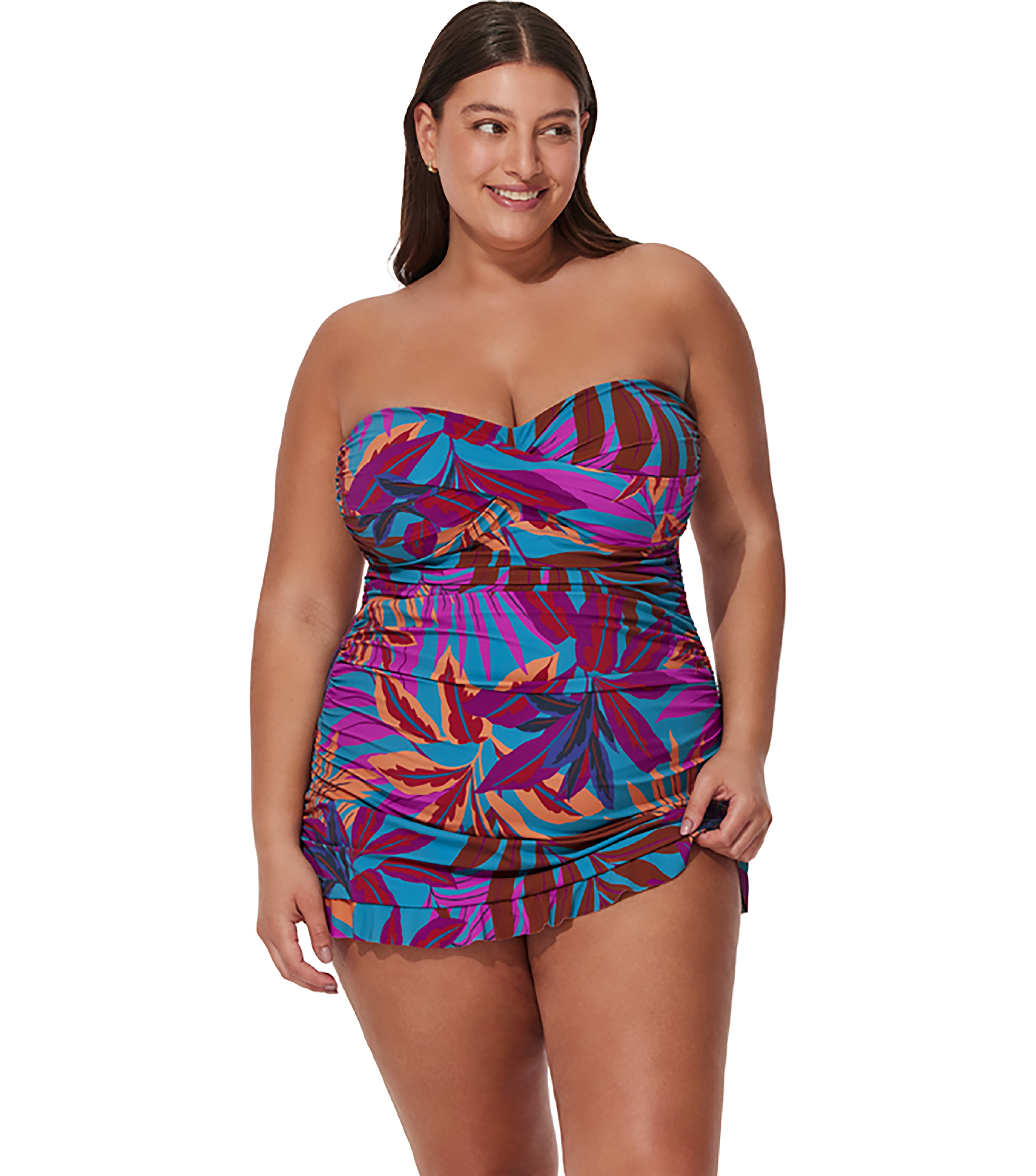 Gottex Women's Plantopia Bandeau Plus Swimdress