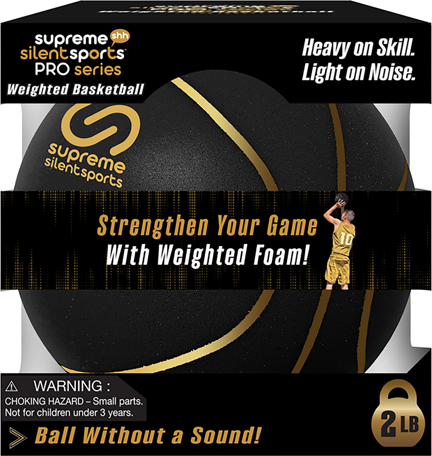 Supreme Silent Sports Pro Weighted 2 lb Basketball