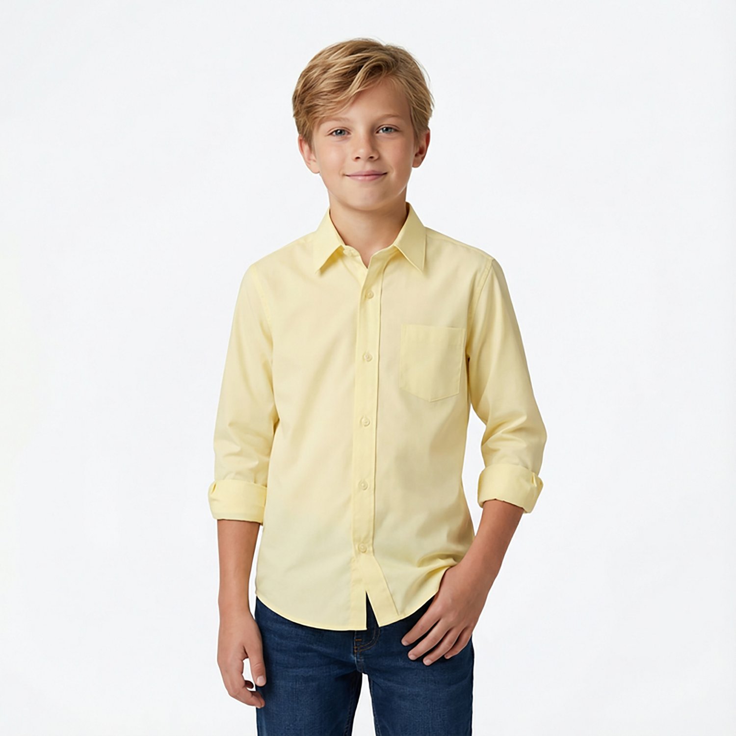 French Toast Boys' Long Sleeve Dress Shirt