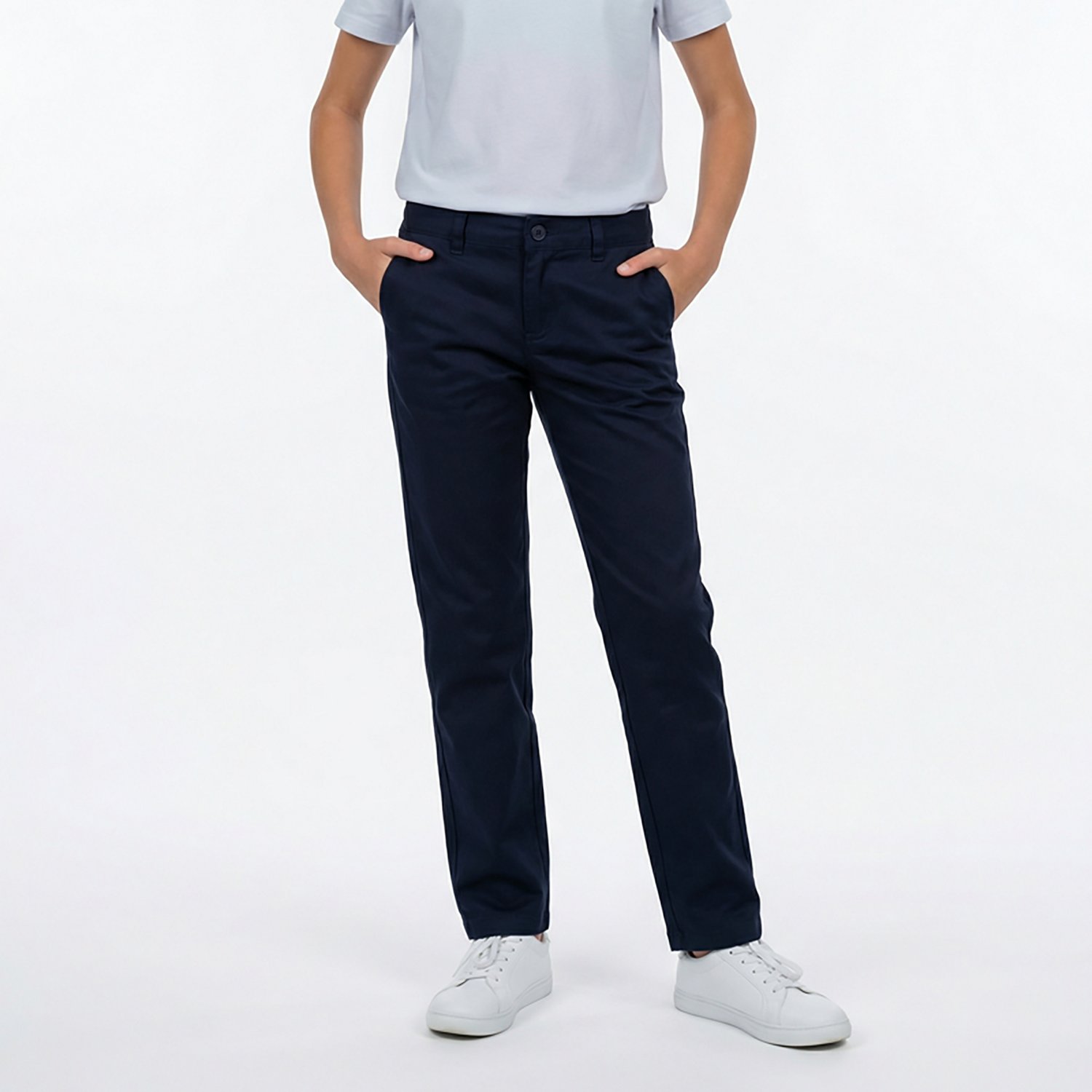 French Toast Girls' Plus Size Straight Leg Twill Pant - view number 2