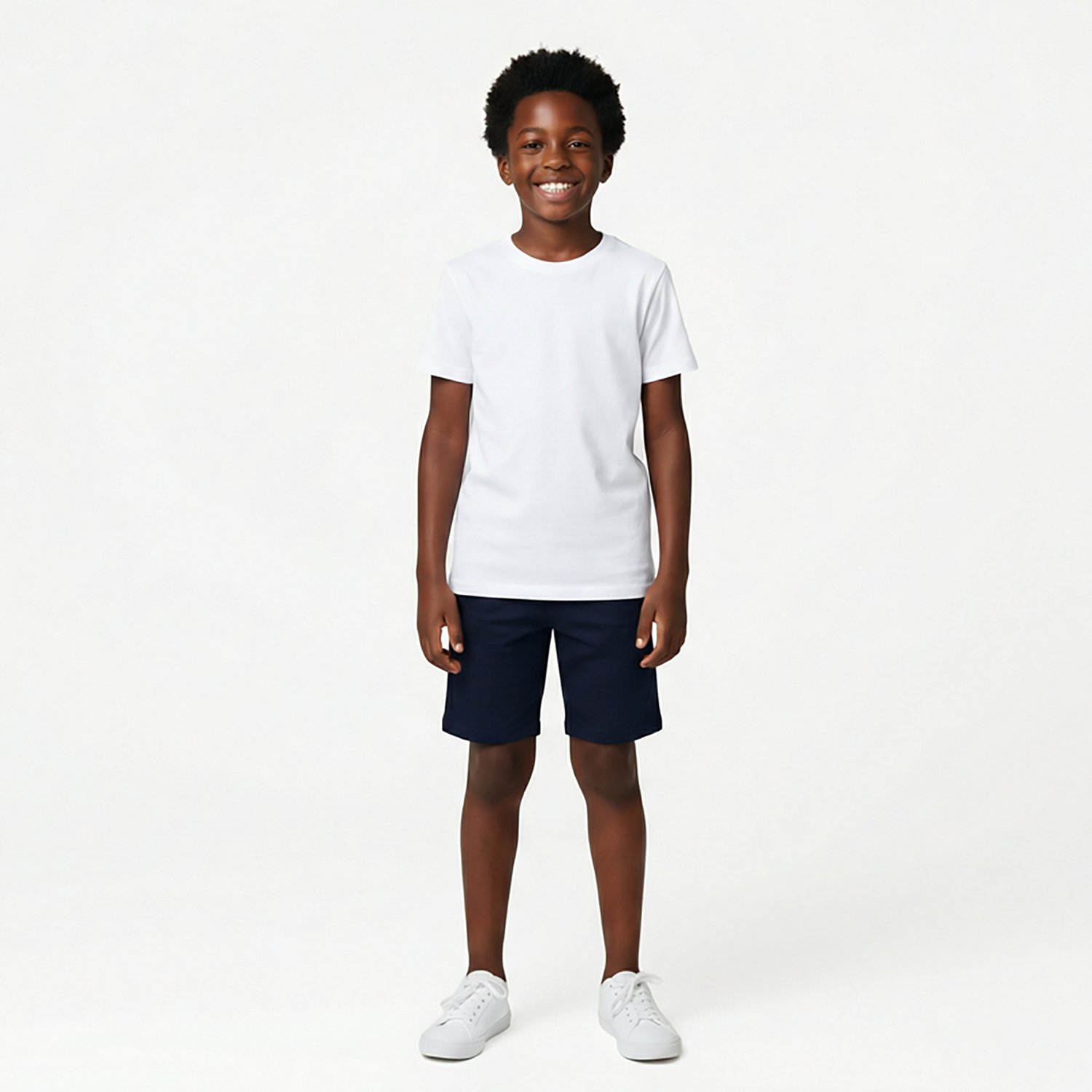 French Toast Boys' Flat Front Stretch Performance Shorts