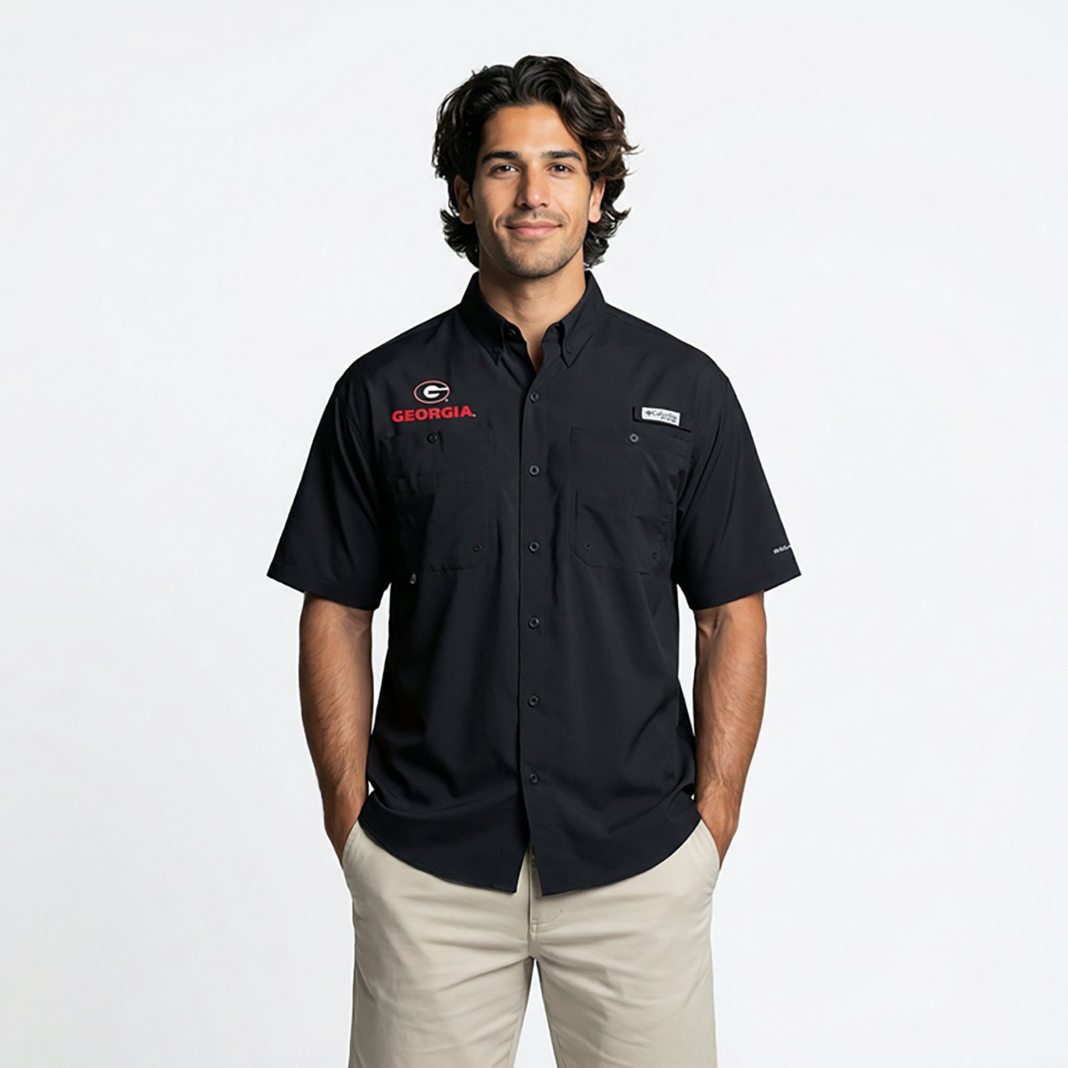 Columbia Sportswear Men's University of Georgia Tamiami Shirt                                                                    - view number 2