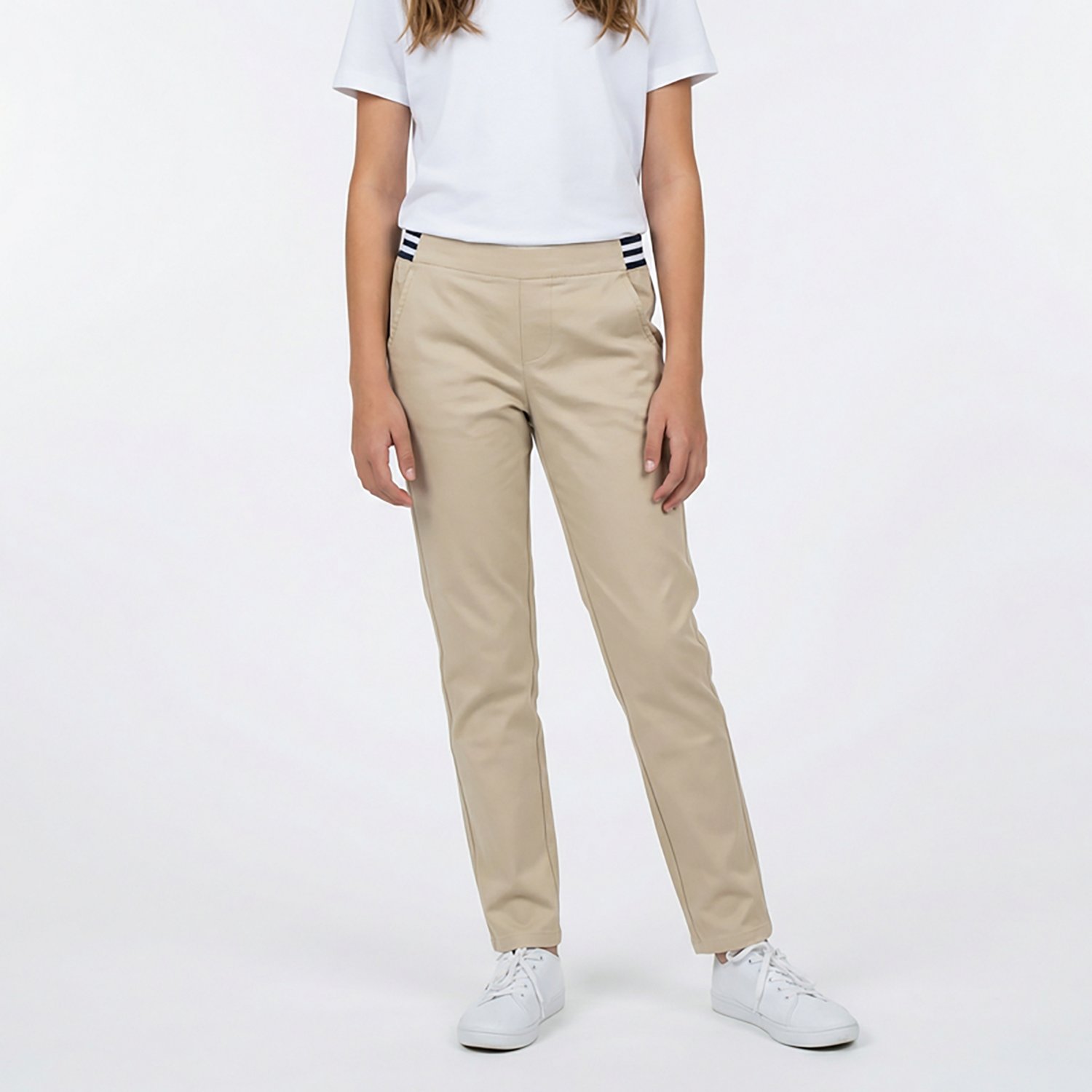 French Toast Girls' Contrast Elastic Waist Pull-On Extended Sizing Pants - view number 2