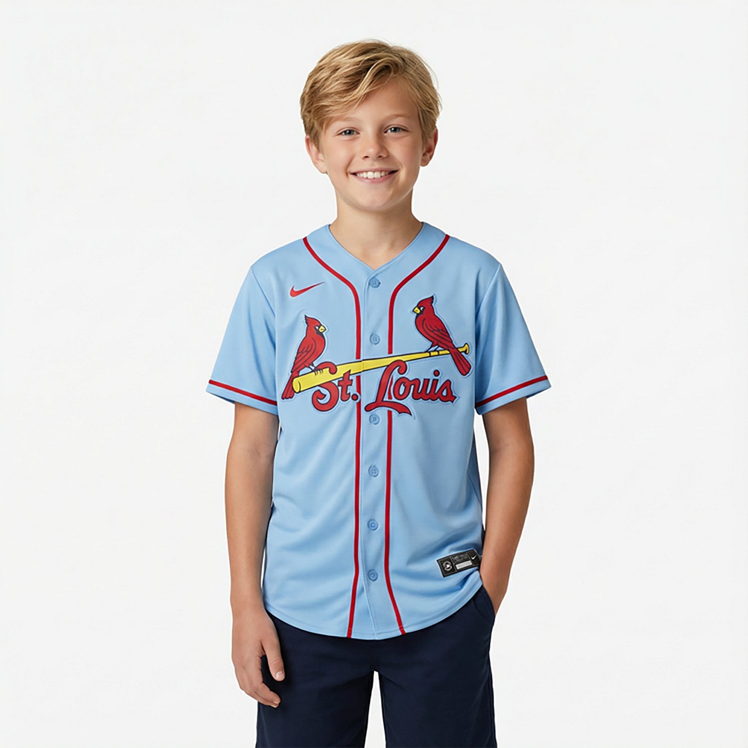 Nike Men's St. Louis Cardinals Blank Official Replica Alternate Jersey