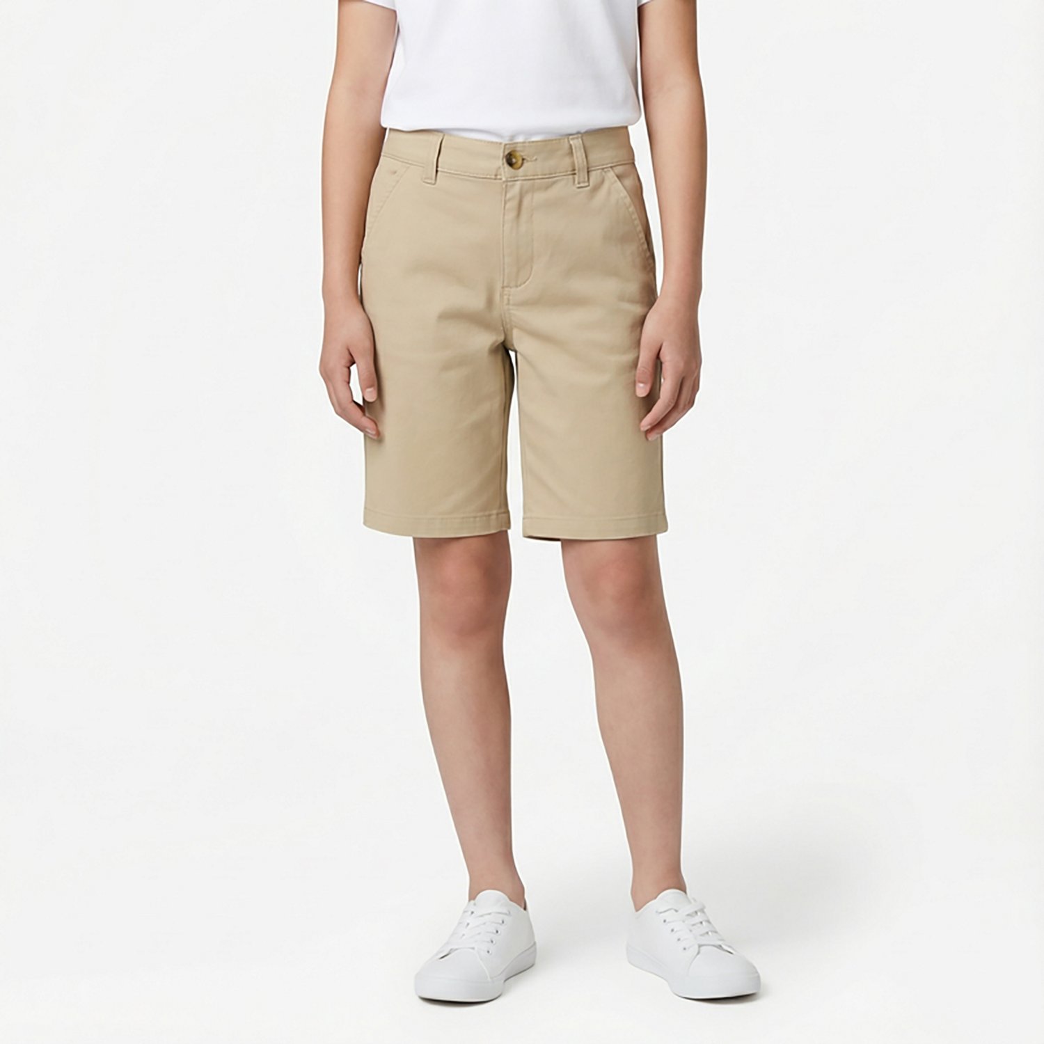 French Toast Girls' At School Stretch Twill Bermuda Shorts