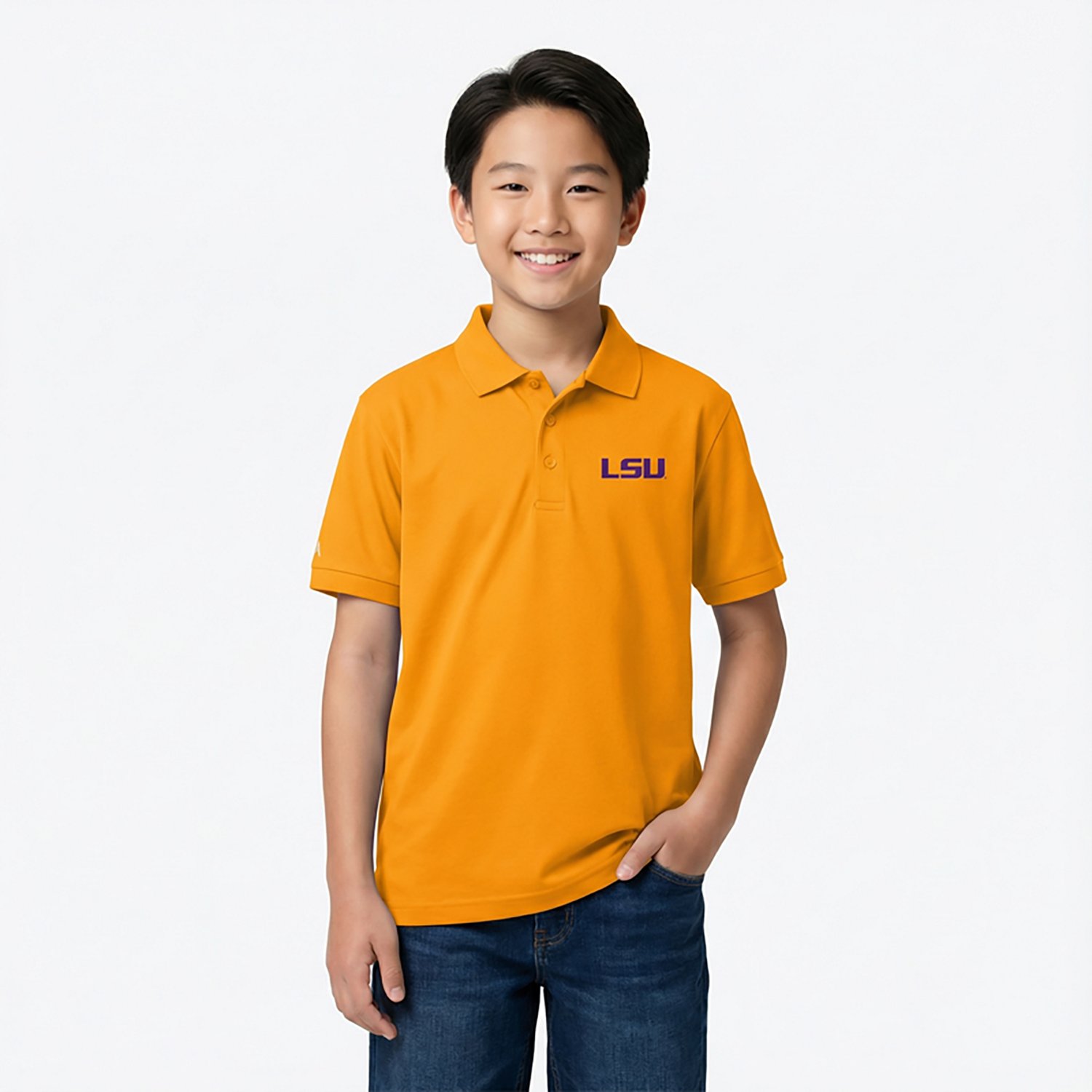 Antigua Men's Louisiana State University Legacy Pique Polo Shirt - view number 2