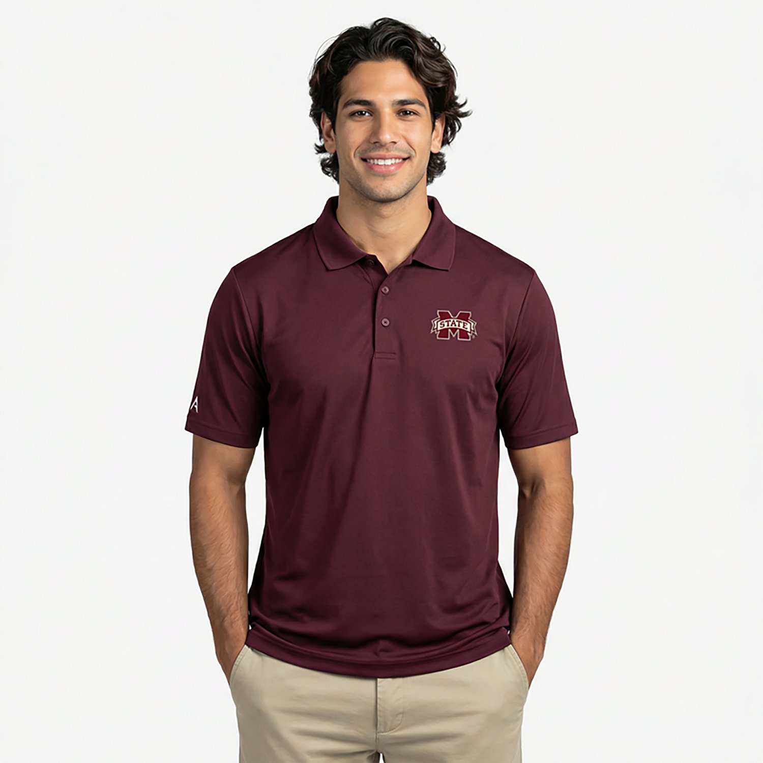 Antigua Men’s Mississippi State University Legacy Pique Polo Shirt                                                             - view number 2