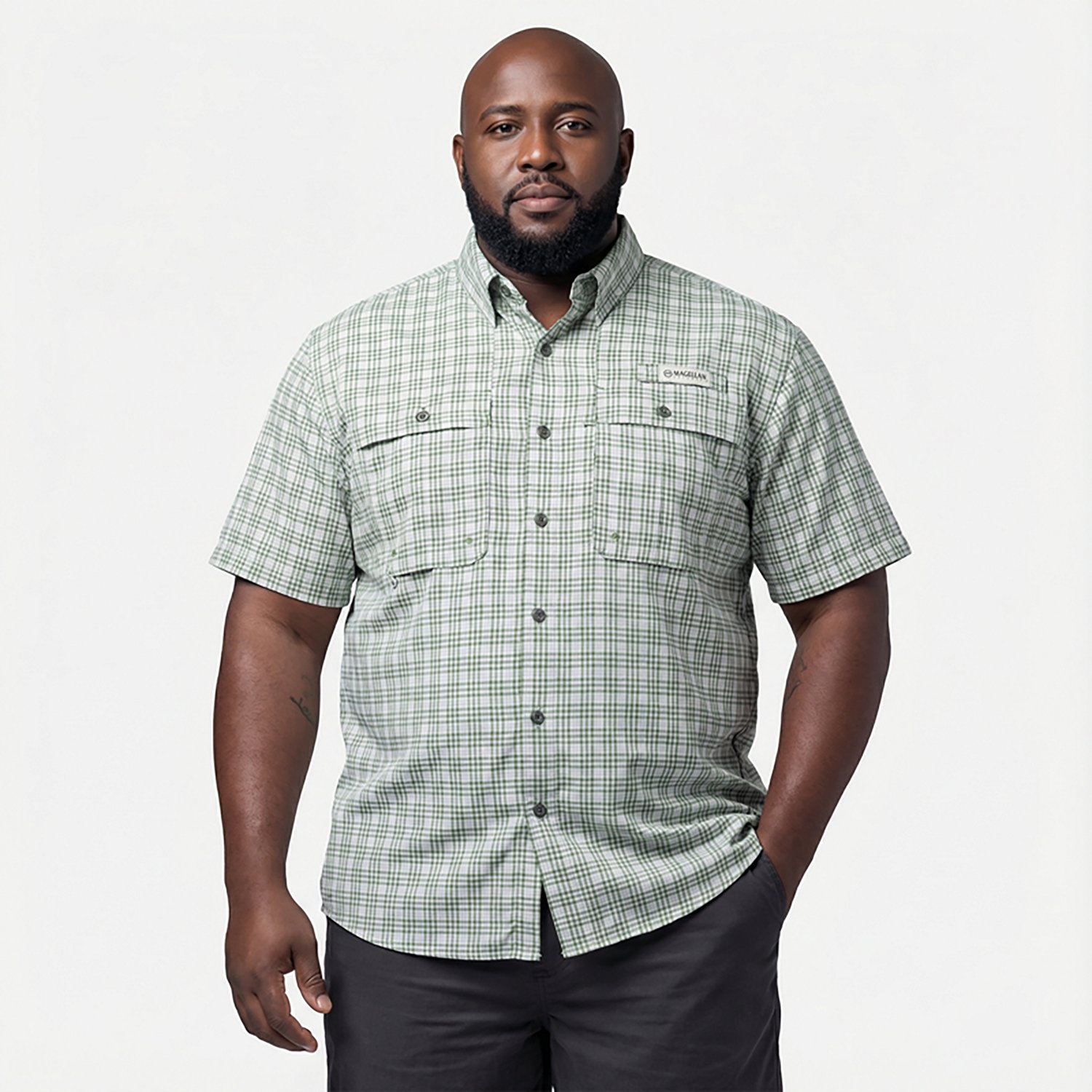 Magellan Outdoors Men's Aransas Pass Button Down Shirt - view number 2