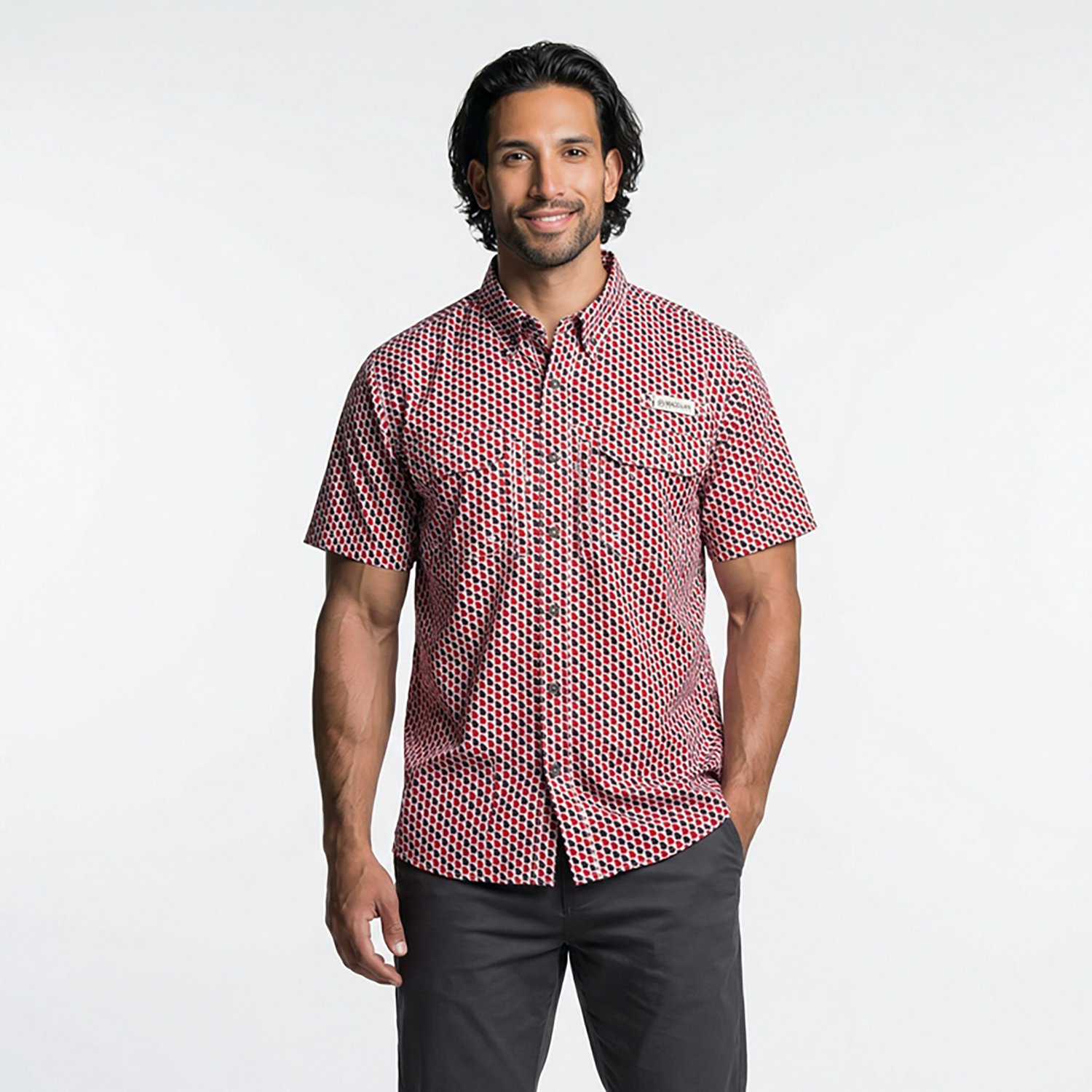 Magellan Outdoors Men's Georgia Local State Print Shirt - view number 2