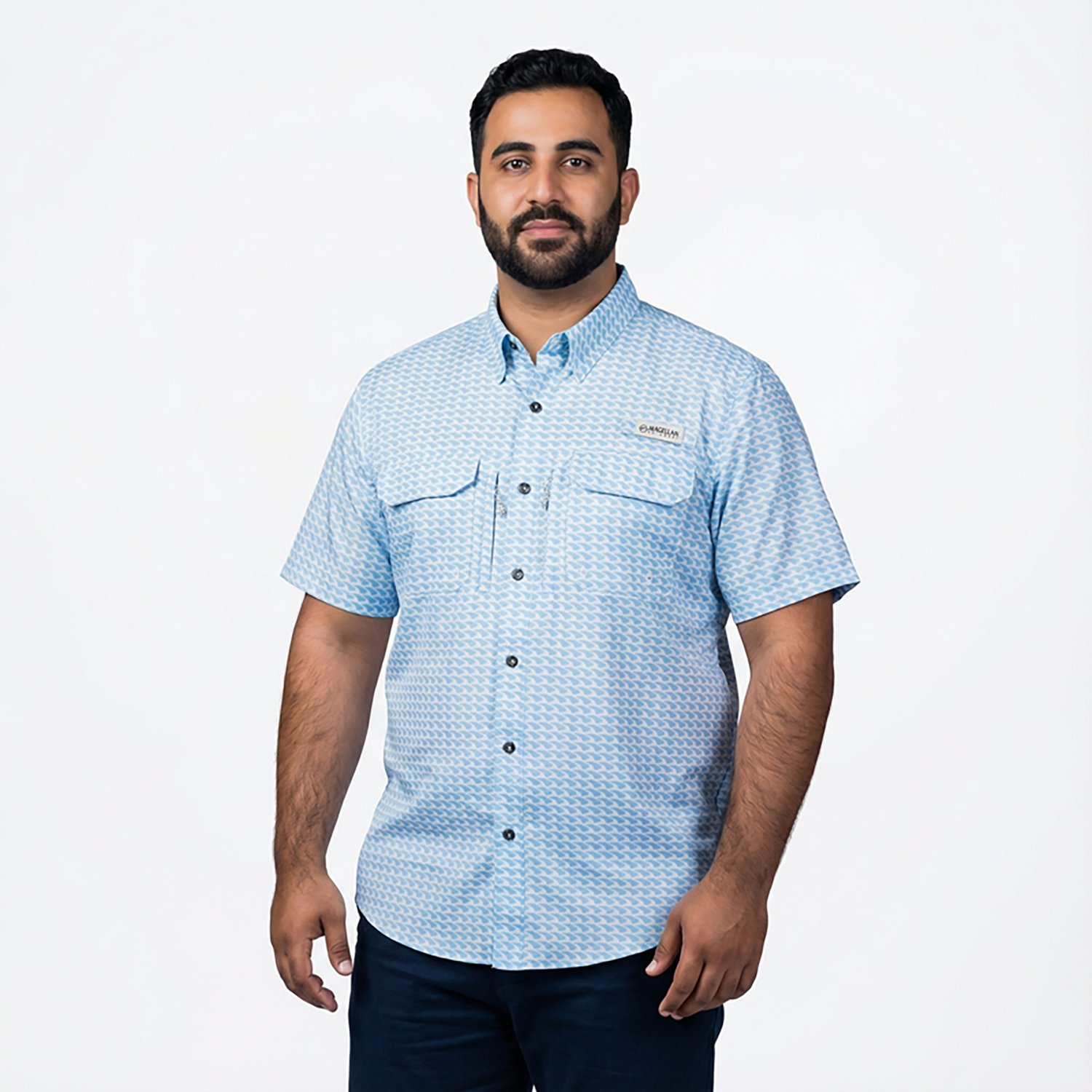 Magellan Outdoors Men's North Carolina Local State Print Shirt - view number 2