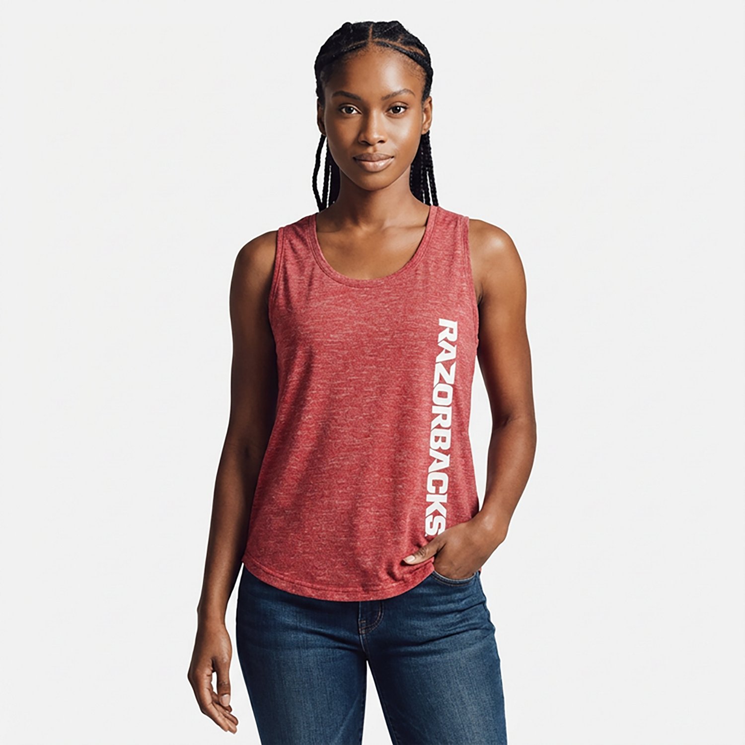 Columbia Sportswear Women's University of Arkansas Cades Cape Tank Top - view number 7