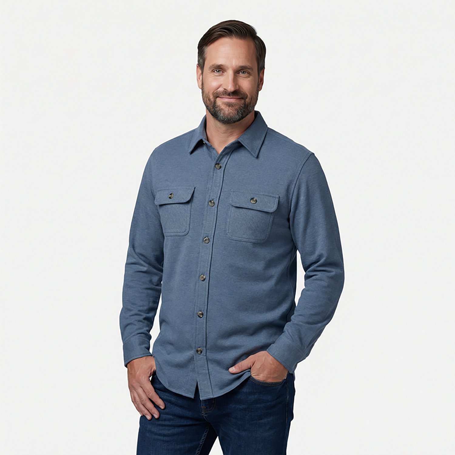 Magellan Outdoors Men's Campfire Long Sleeve Shacket - view number 2