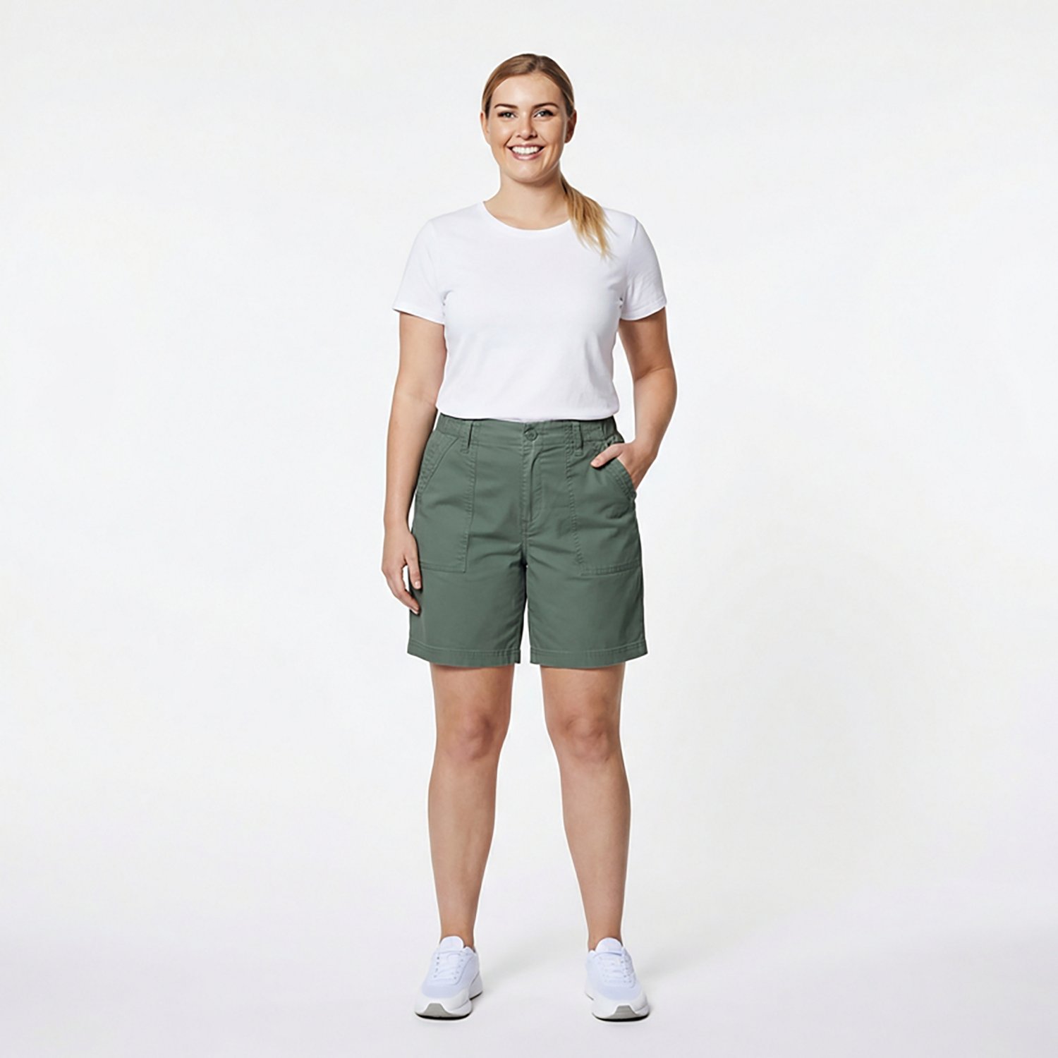 Magellan Outdoors Women's Hickory Canyon Hybrid Bermuda Shorts 7.5 in