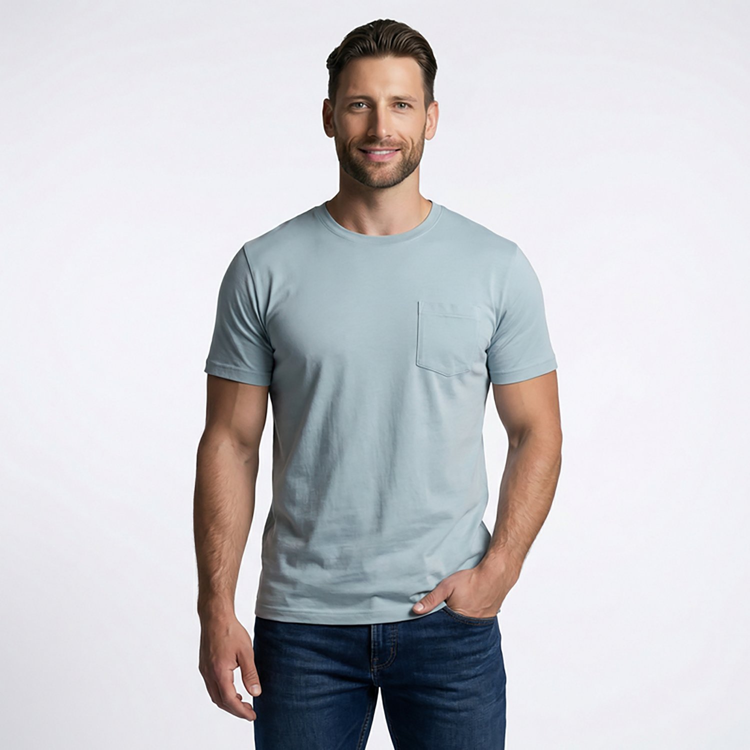 Magellan Outdoors Men's Shore & Line Washed Short Sleeve Pocket T-shirt - view number 2