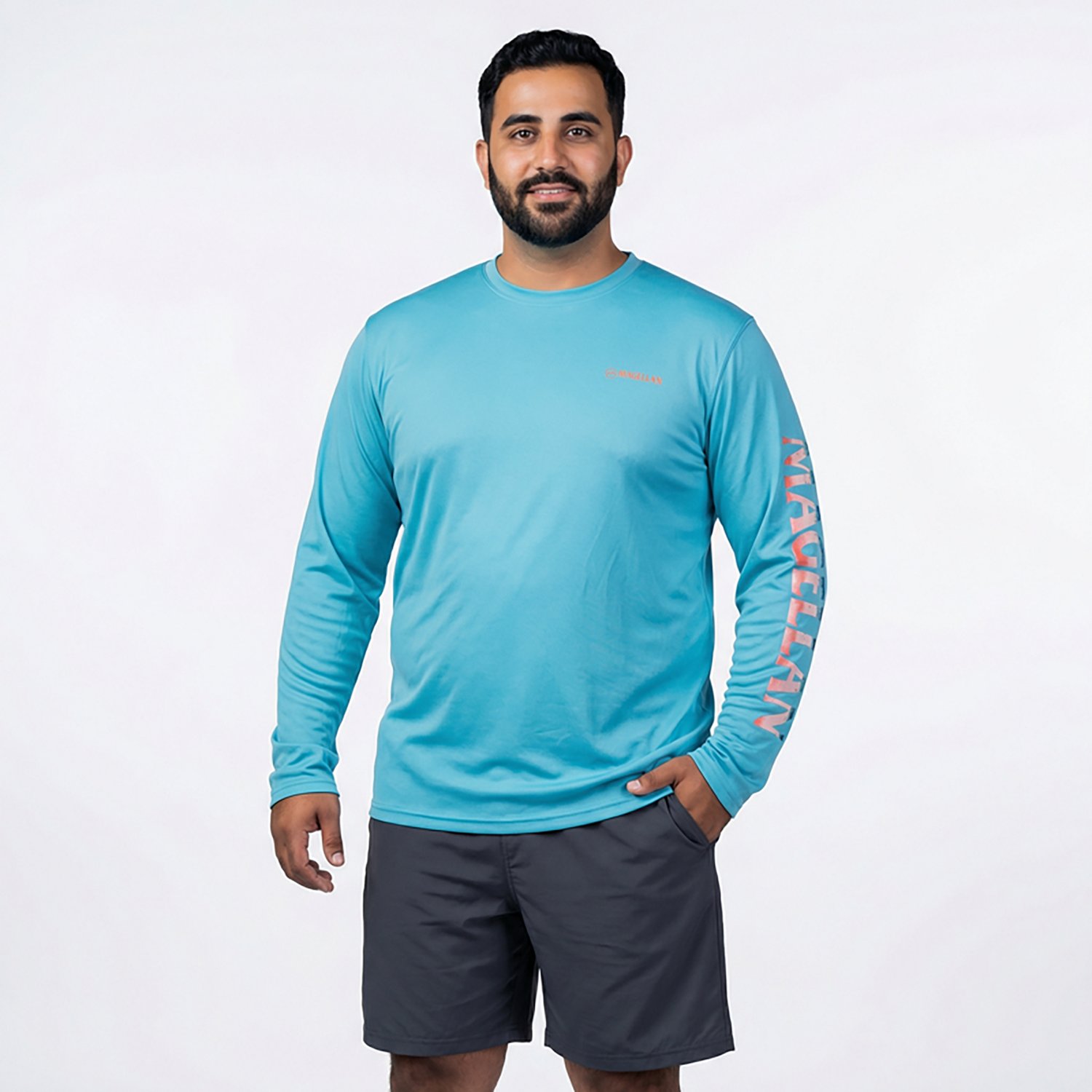 Magellan Outdoors Men's Casting Crew Long Sleeve T-shirt                                                                         - view number 2