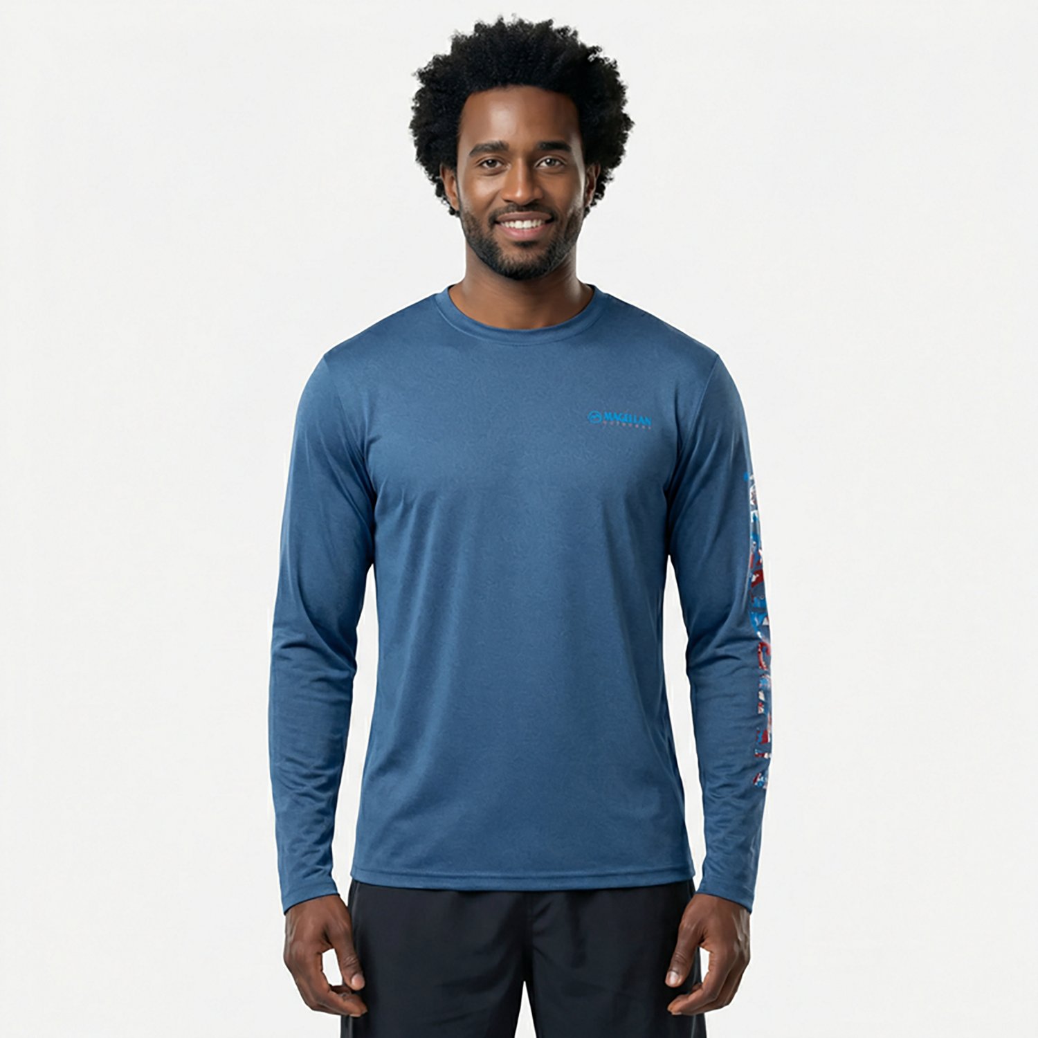 Magellan Outdoors Men's Casting Crew Long Sleeve T-shirt                                                                         - view number 2