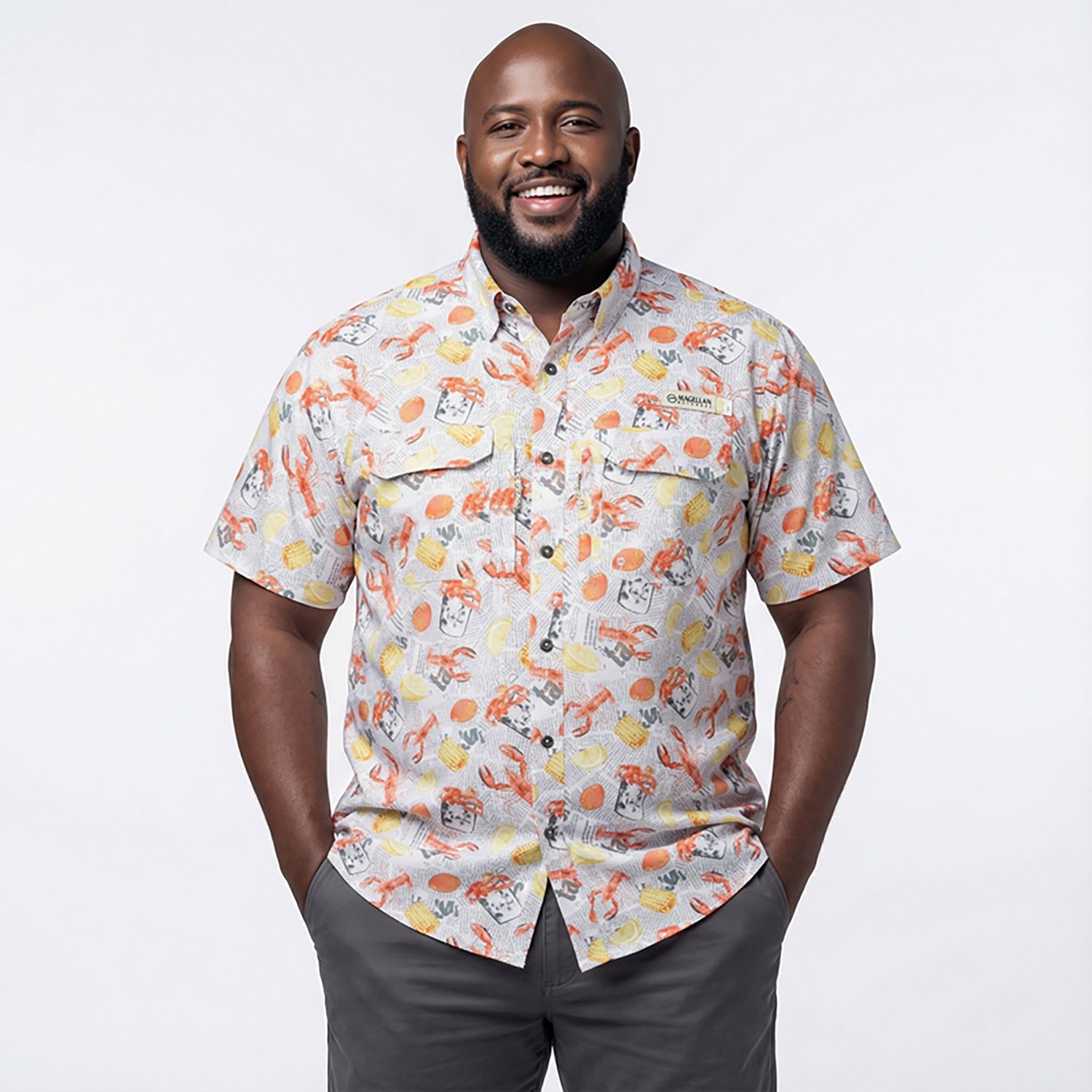 Magellan Outdoors Men's Local State Crawfish Short Sleeve Shirt - view number 2