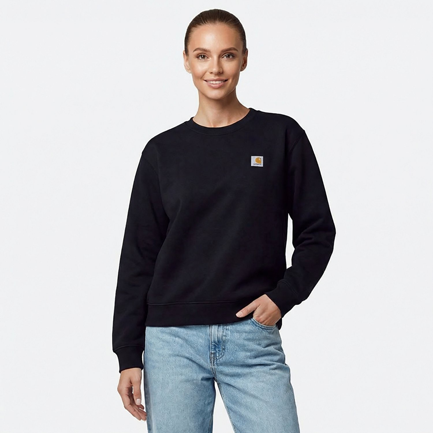 Carhartt Women's Relaxed Fit Midweight French Terry Crew Neck Sweatshirt - view number 2