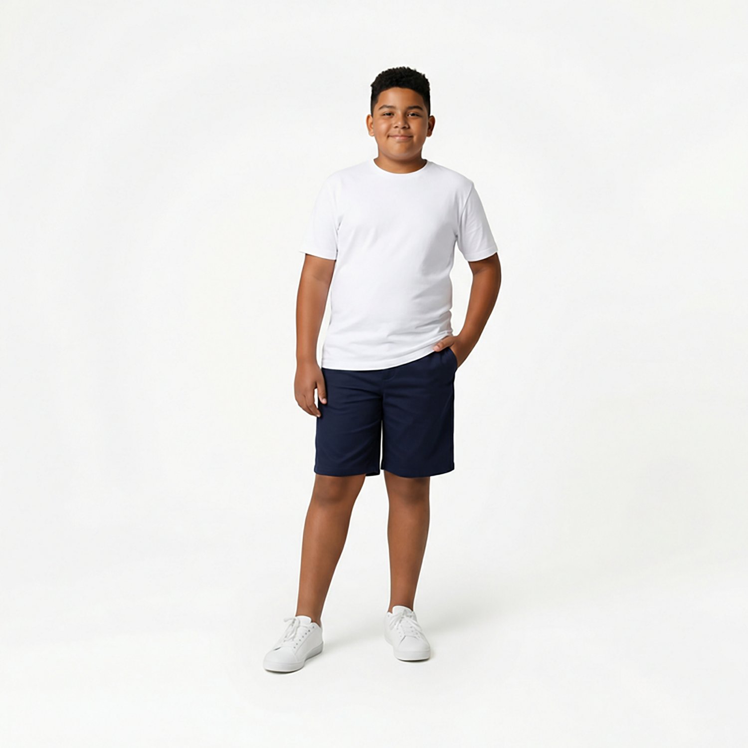 Nautica Boys' 4-7 Slim FF Twill Shorts