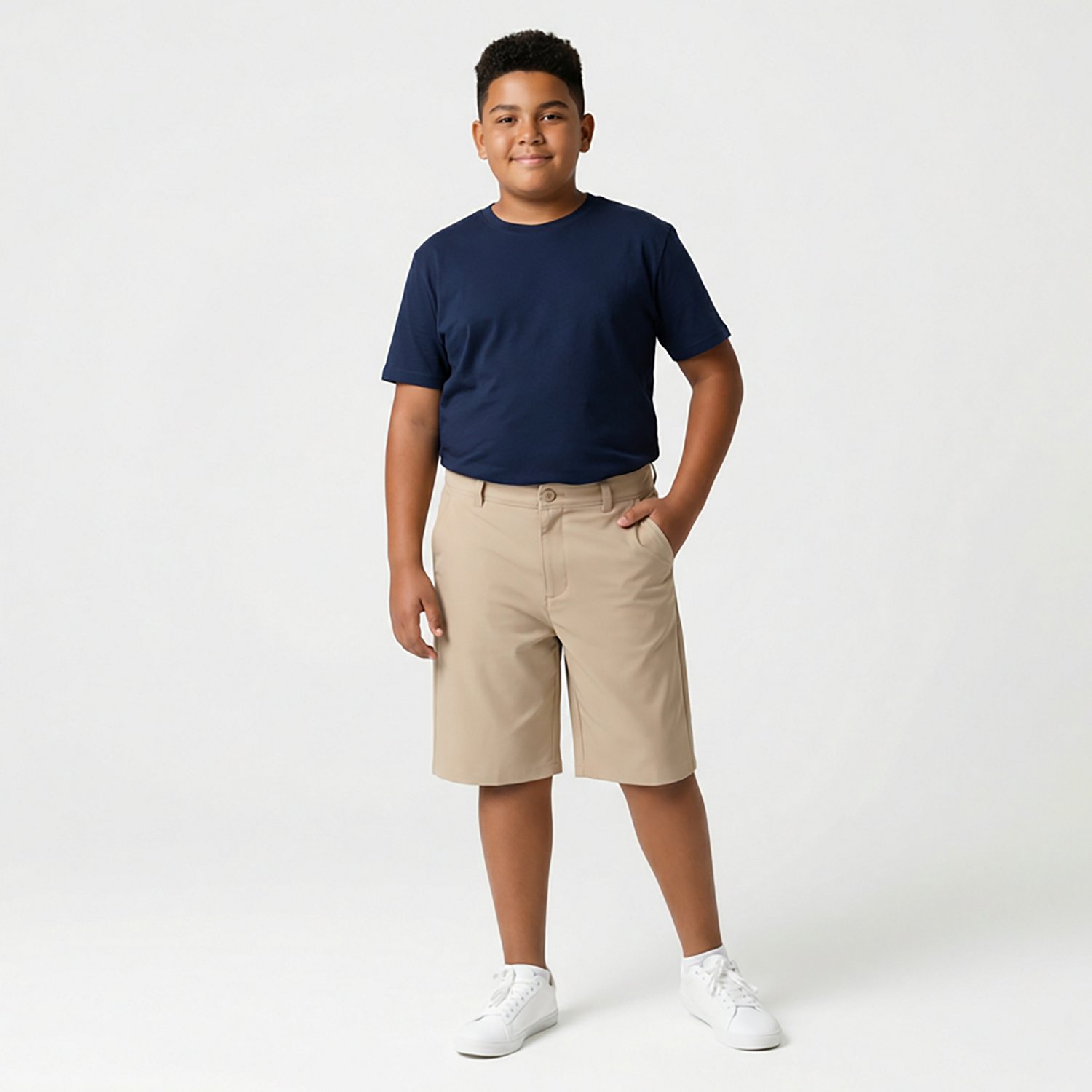 Nautica Boys' 8-20 Flat Front Performance Shorts