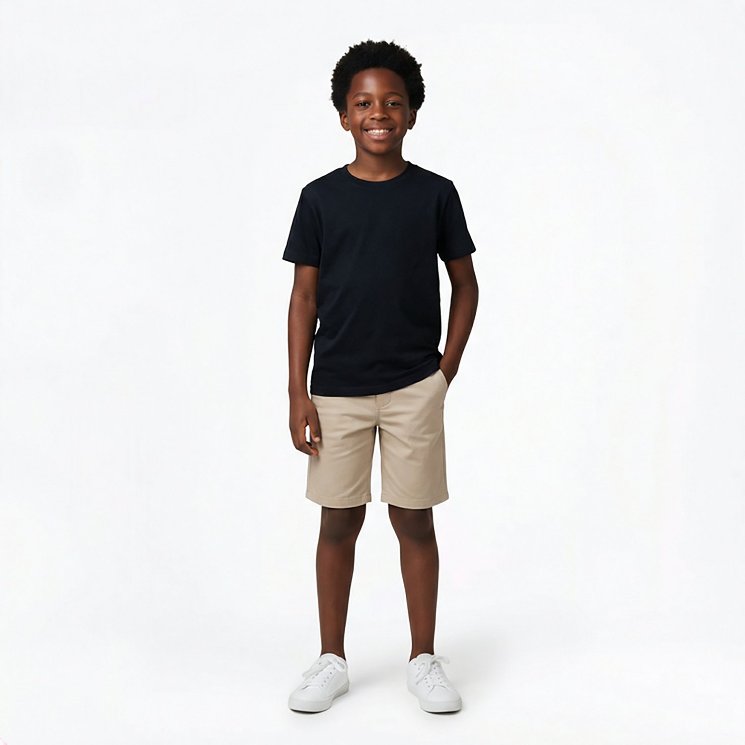 Nautica Boys' 8-20 Slim Flat Front Twill Shorts