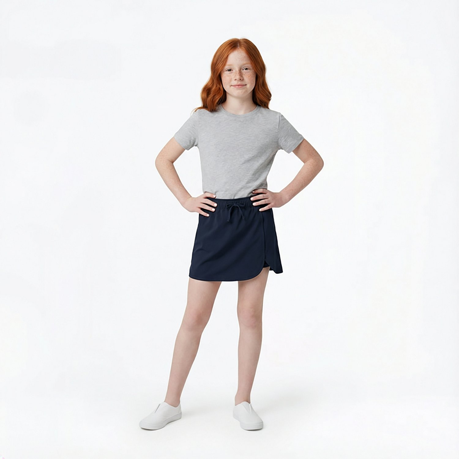 Nautica Girls' Plus Performance Wrap Scooter Skort