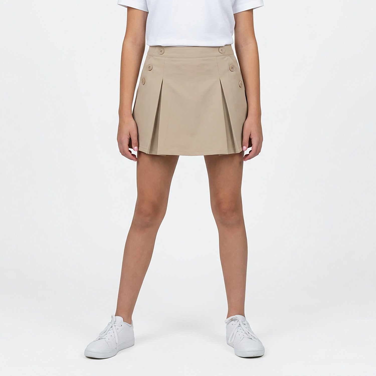 Nautica Girls' Stretch Poplin Plus Size Scooter Skort - view number 2