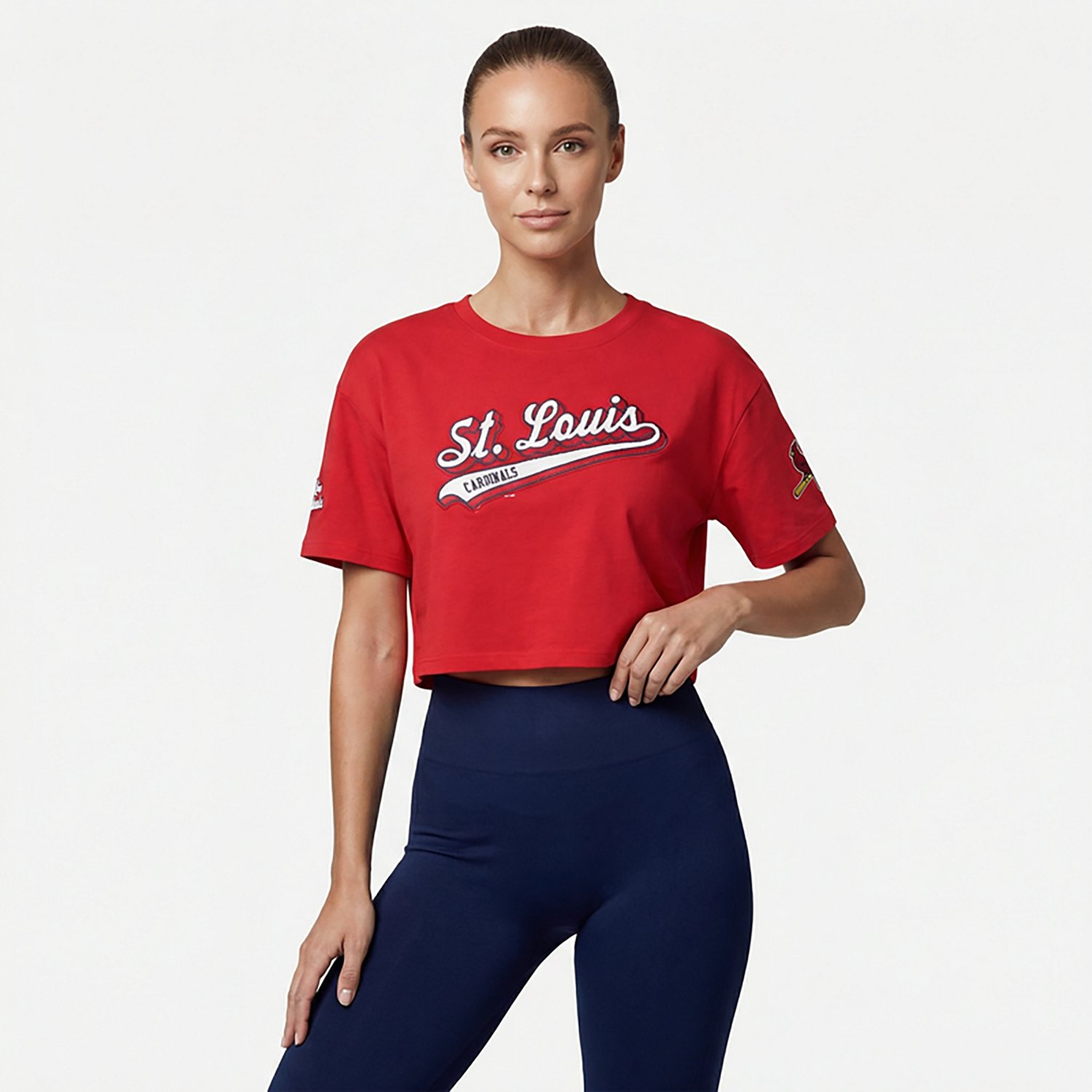 Pro Standard Women's St. Louis Cardinals Script Tail Boxy T-shirt