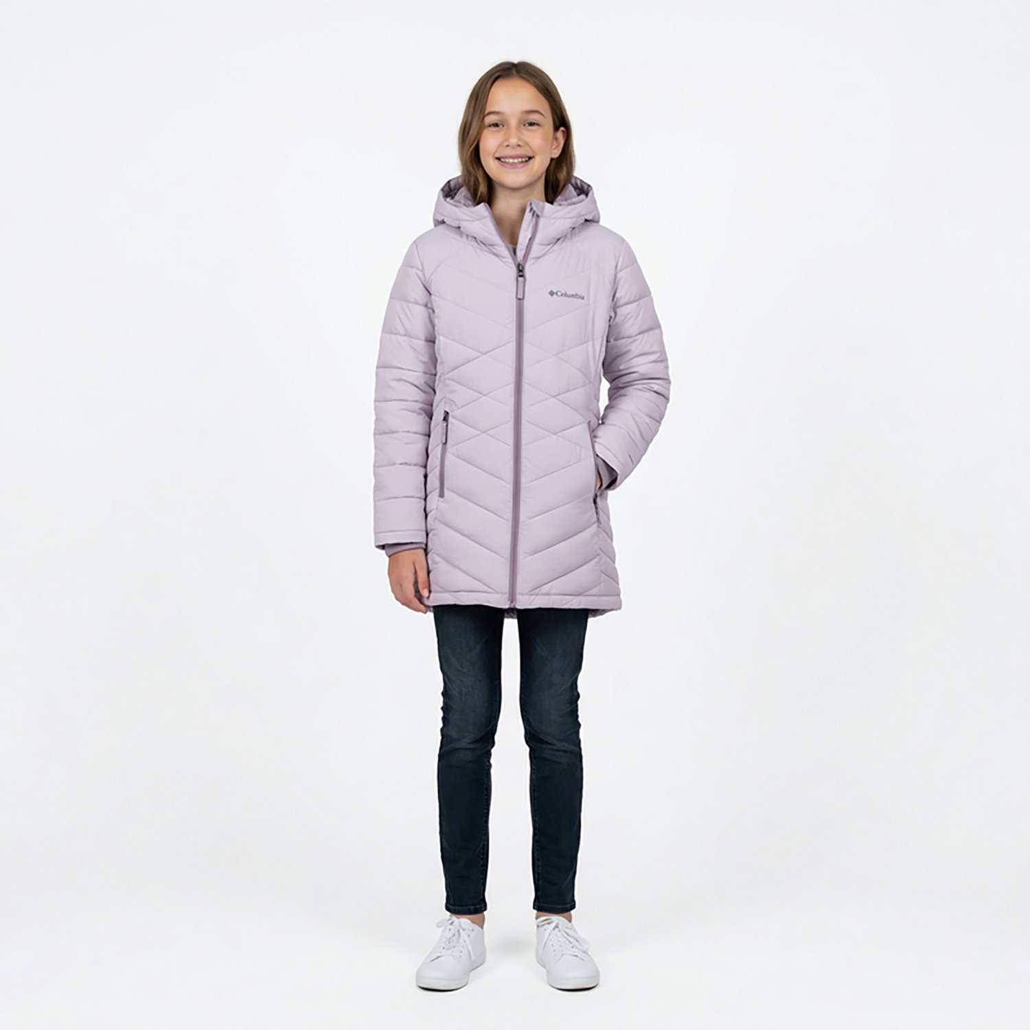 Columbia Sportswear Girls' Heavenly II Long Hooded Jacket - view number 2