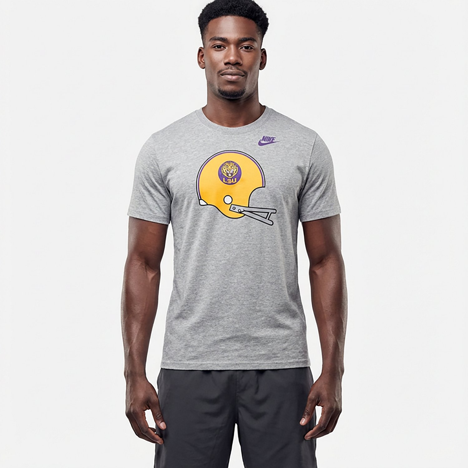 Nike LSU Tigers Legacy Helmet T-Shirt