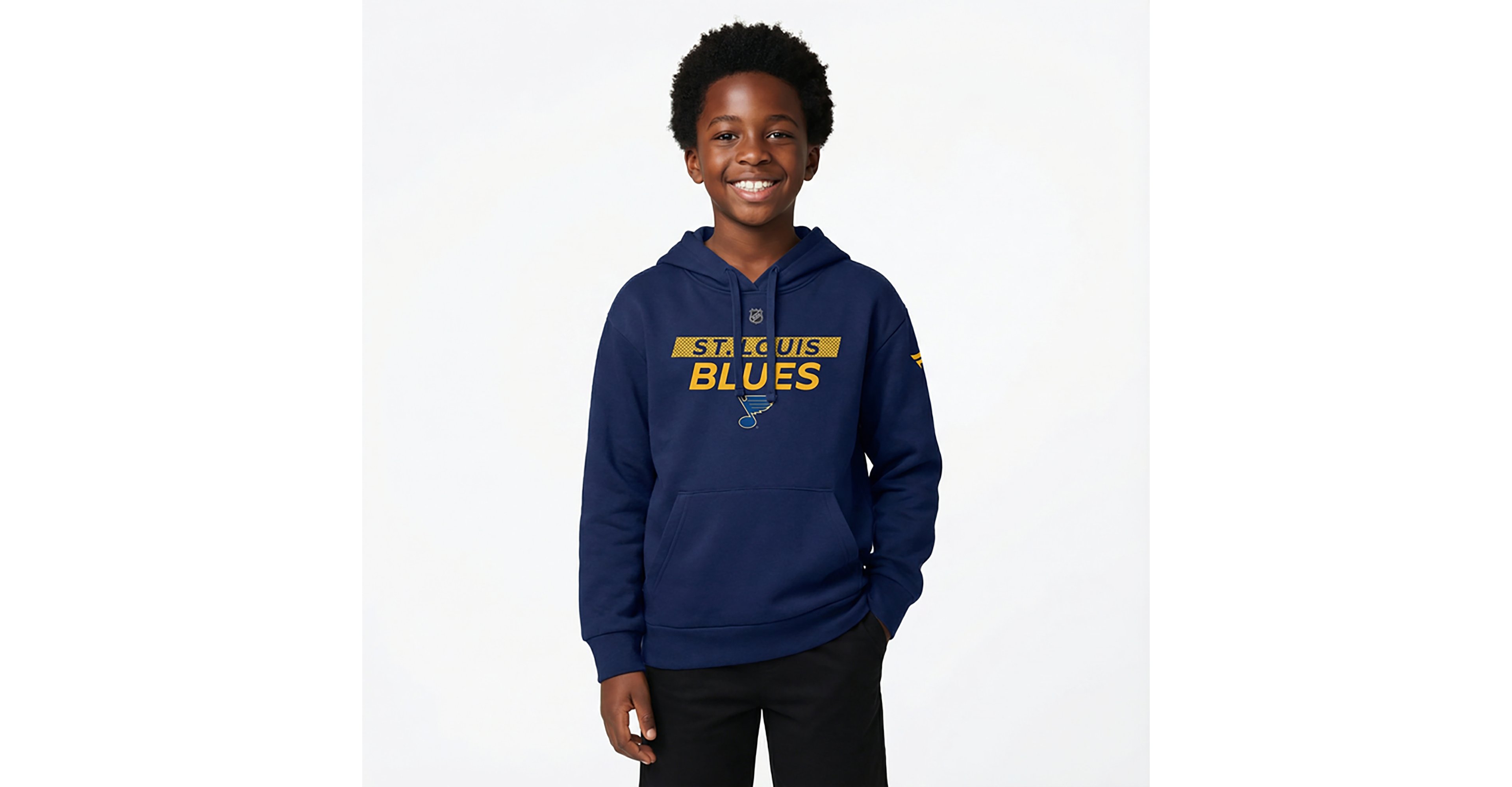 Fanatics St Louis Blues Authentic Pro Core Primary Fleece Pullover Hoodie