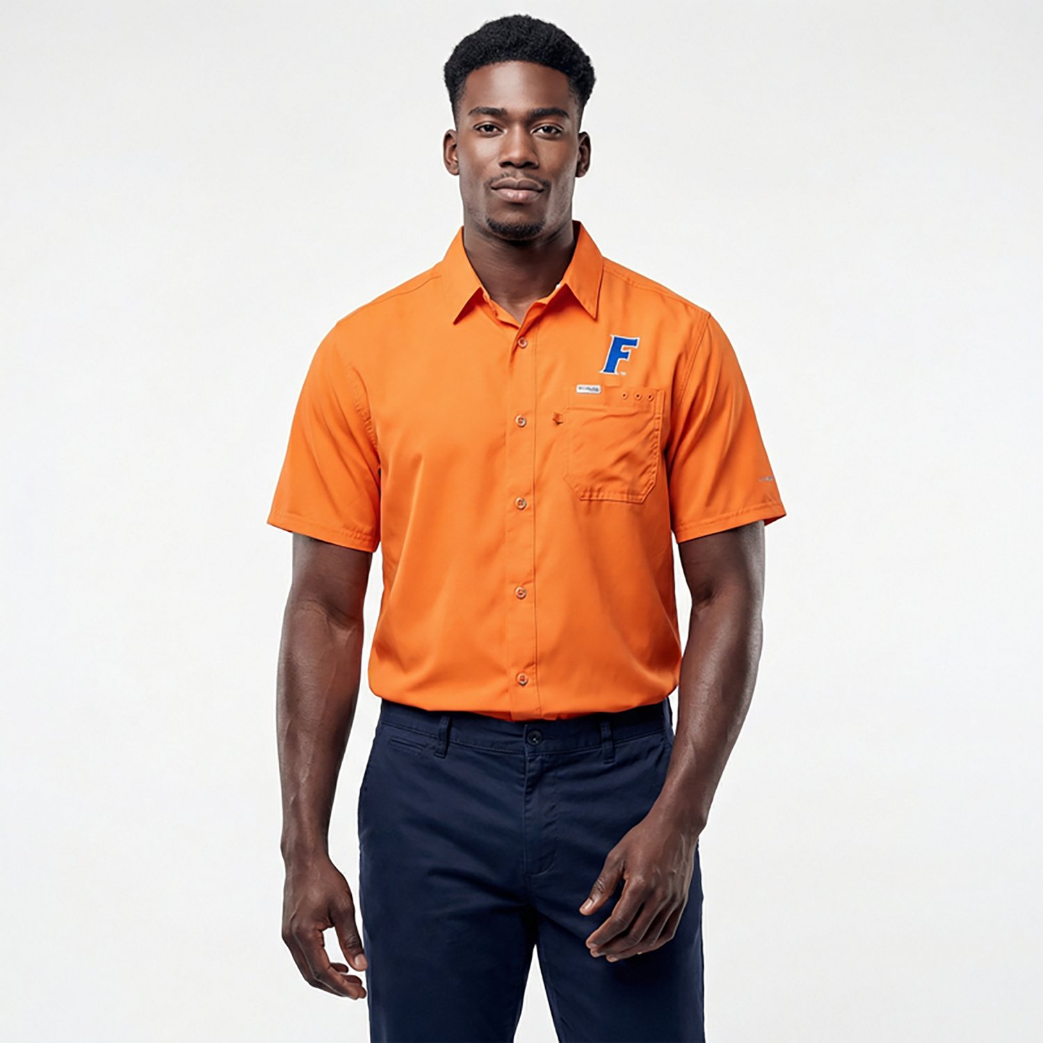 Columbia Sportswear Men's University of Florida Logo Slack Tide Camp Short Sleeve T-Shirt