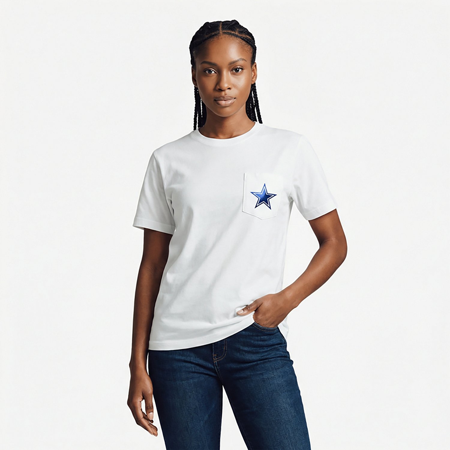 Lauren James Women's Dallas Cowboys Foil Short Sleeve T-shirt