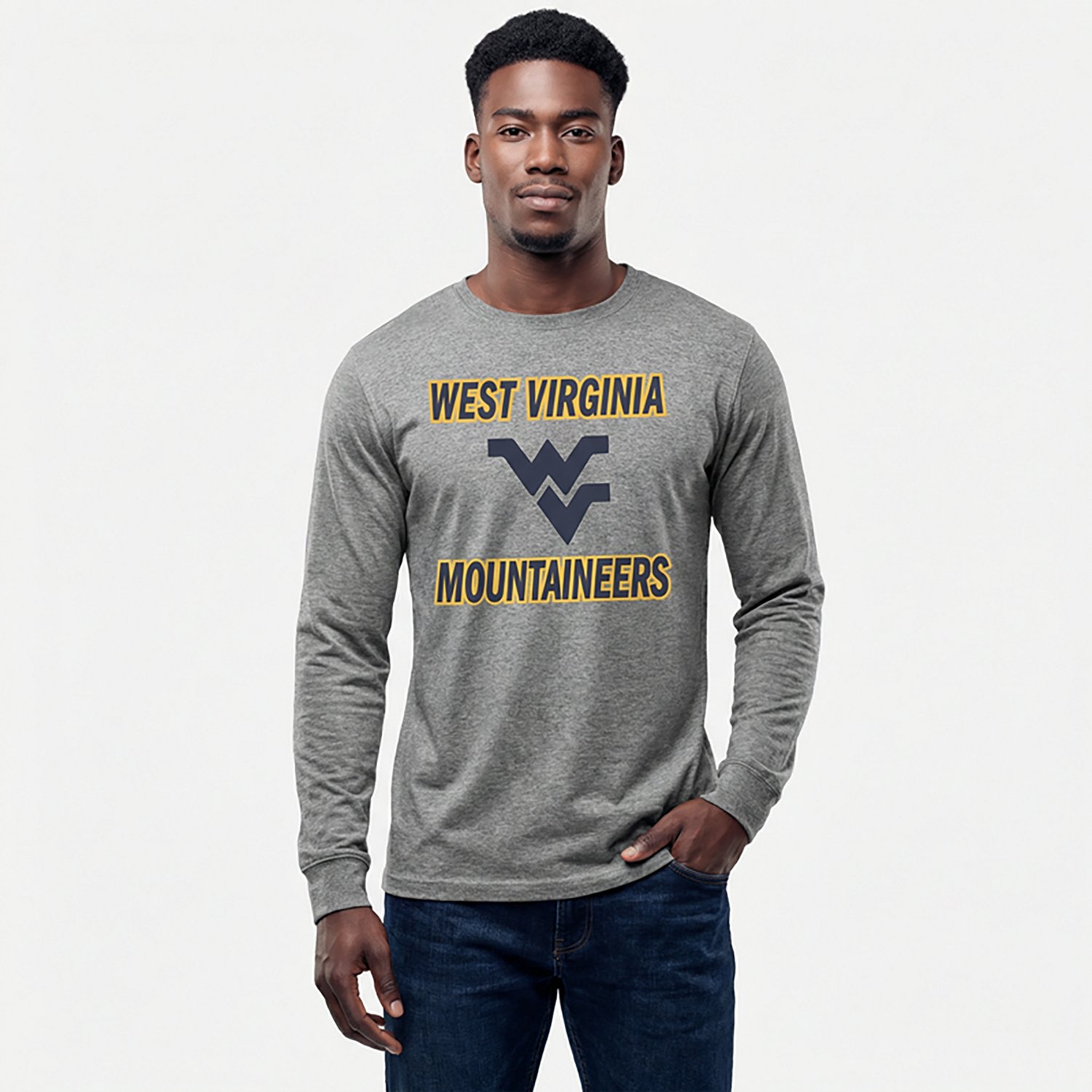 47 Men's West Virginia Hurdle Franklin Long Sleeve T-shirt
