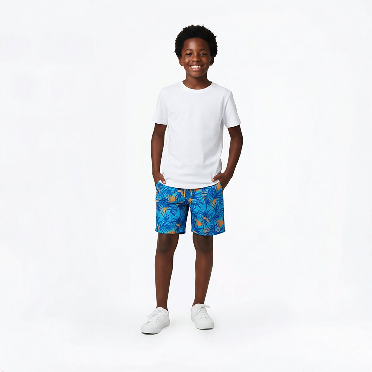 Laguna Boys' 8-14 Classic Palm Volley Swimsuit