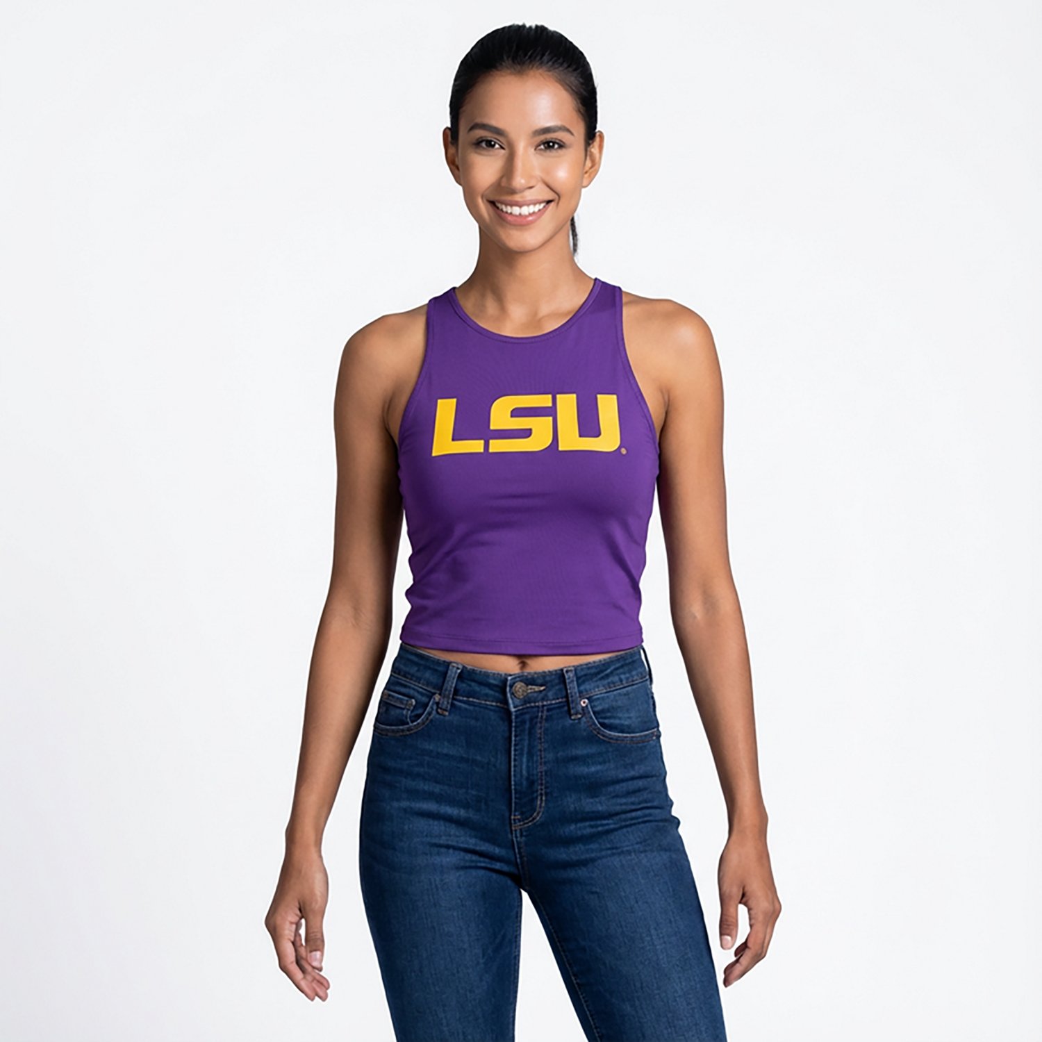 ZooZatz Women's LSU Tigers Logo Tank Top - view number 2