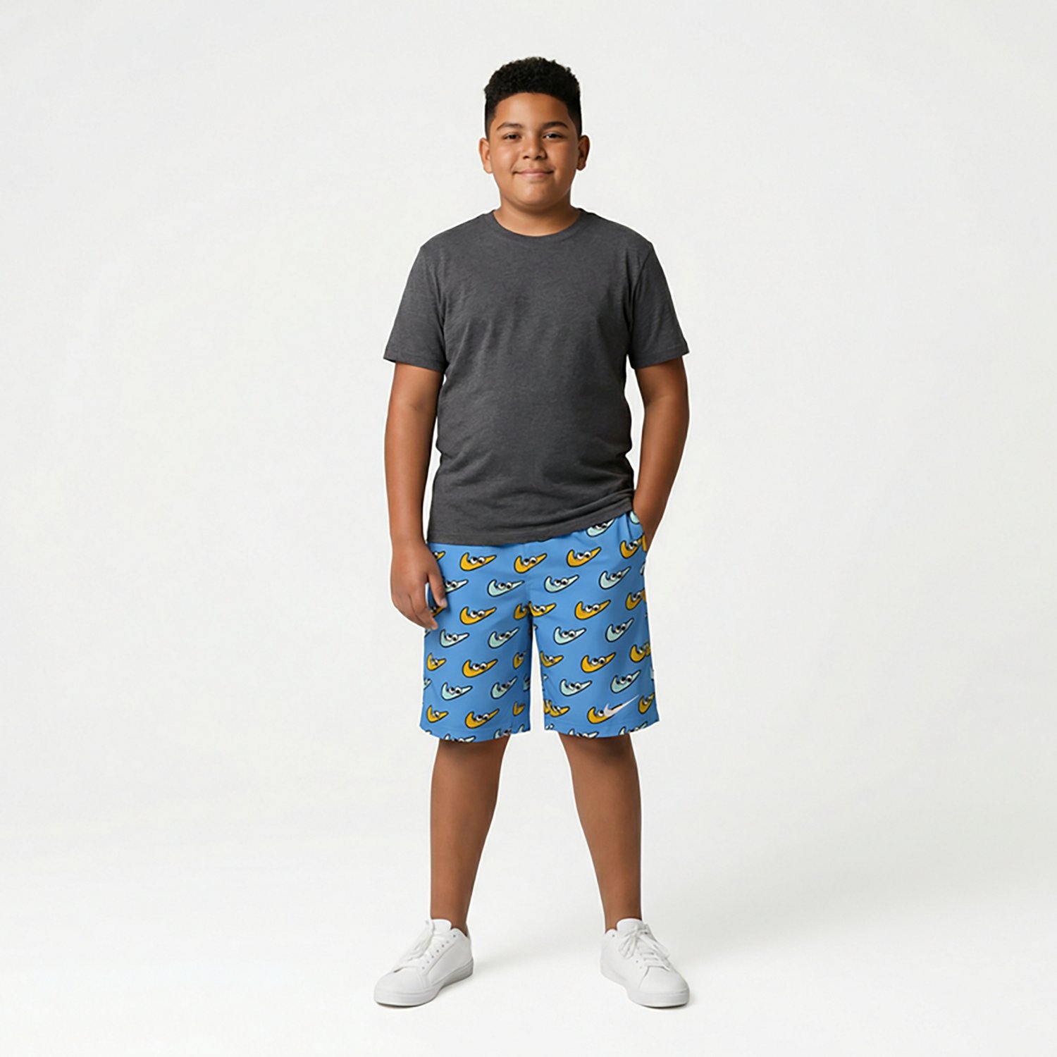 Nike Boys' Swooshy Volley Swim Shorts 7 in