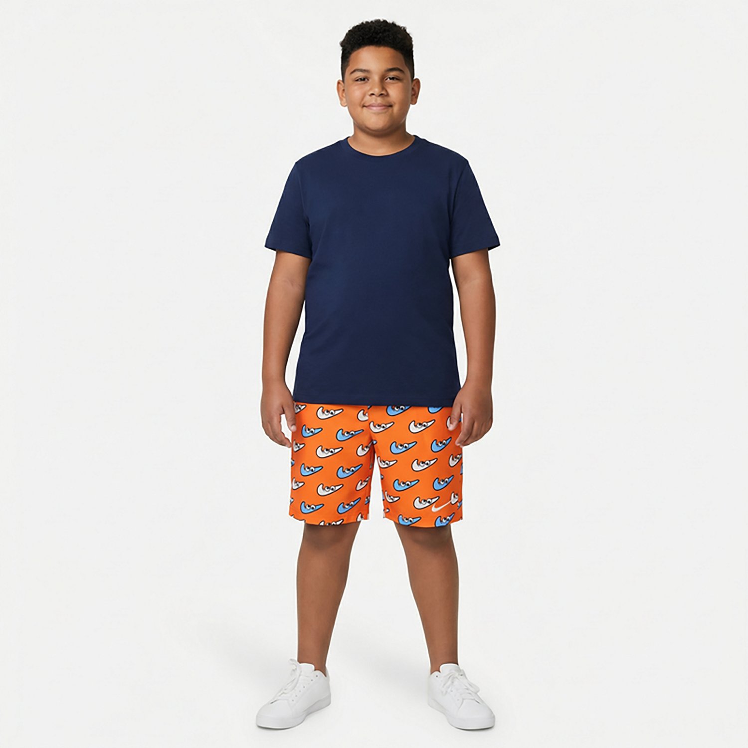 Nike Boys' Swooshy Volley Swim Shorts 7 in