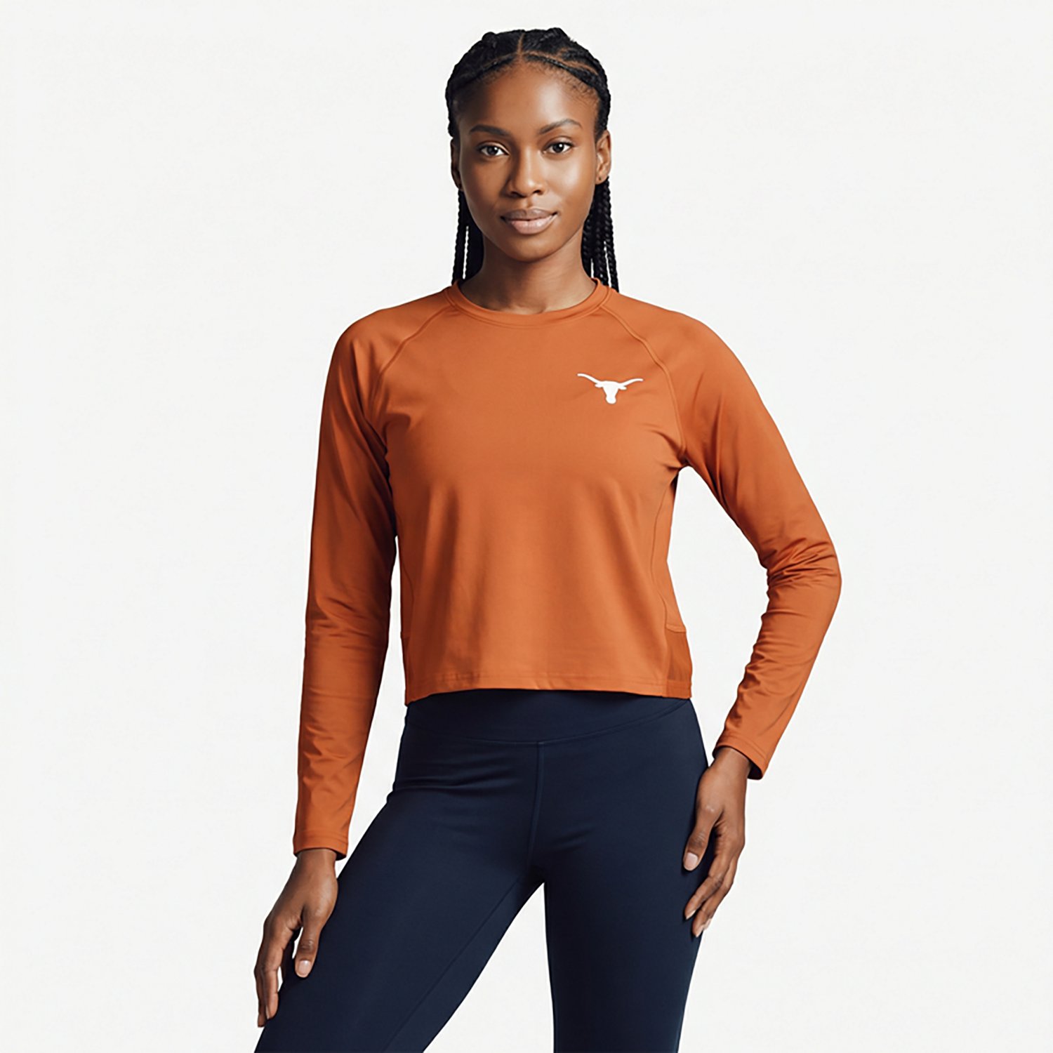 Columbia Sportswear Women's University of Texas Boundless Trek Active Long Sleeve Shirt - view number 6