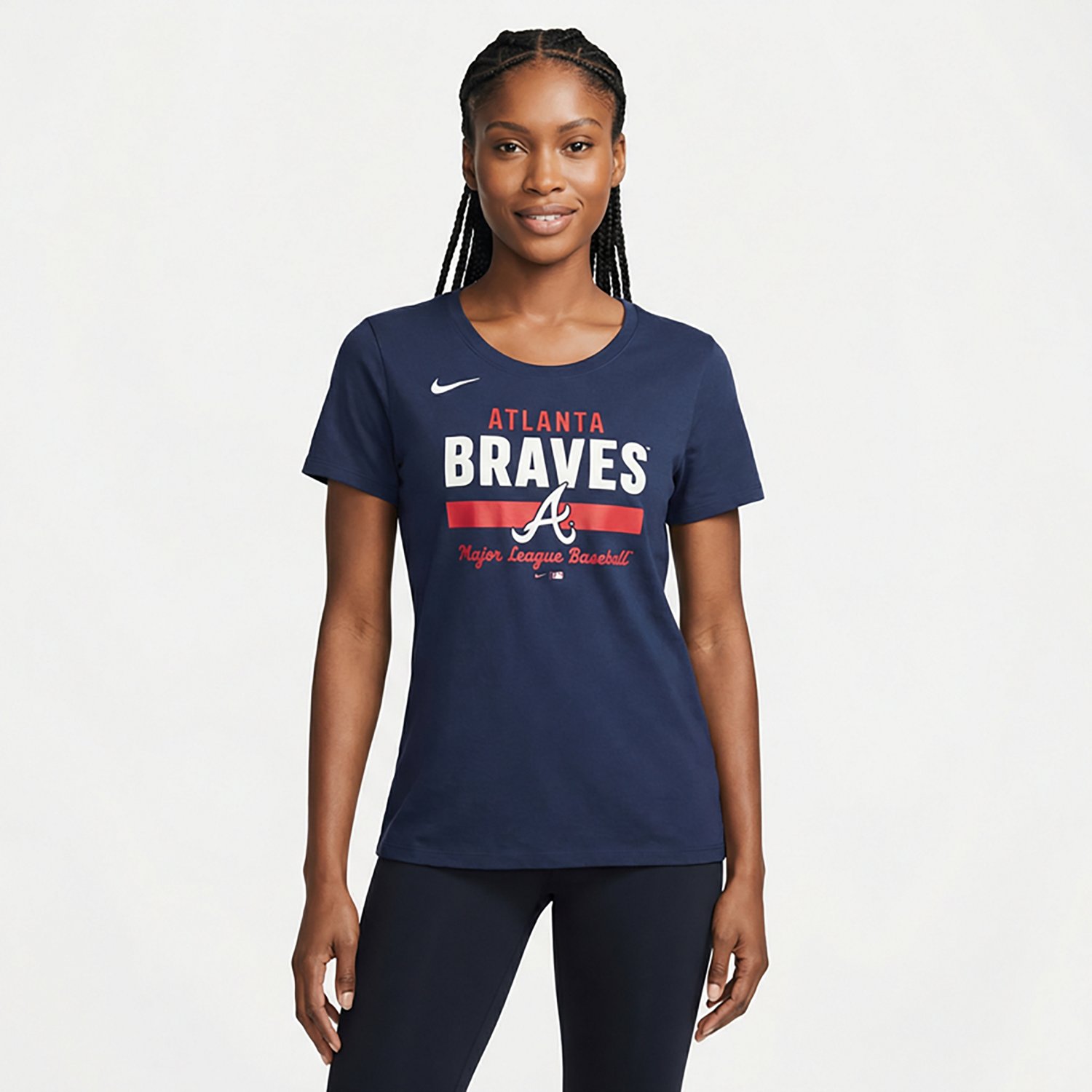 Nike Women's Braves Slub Fashion T-shirt