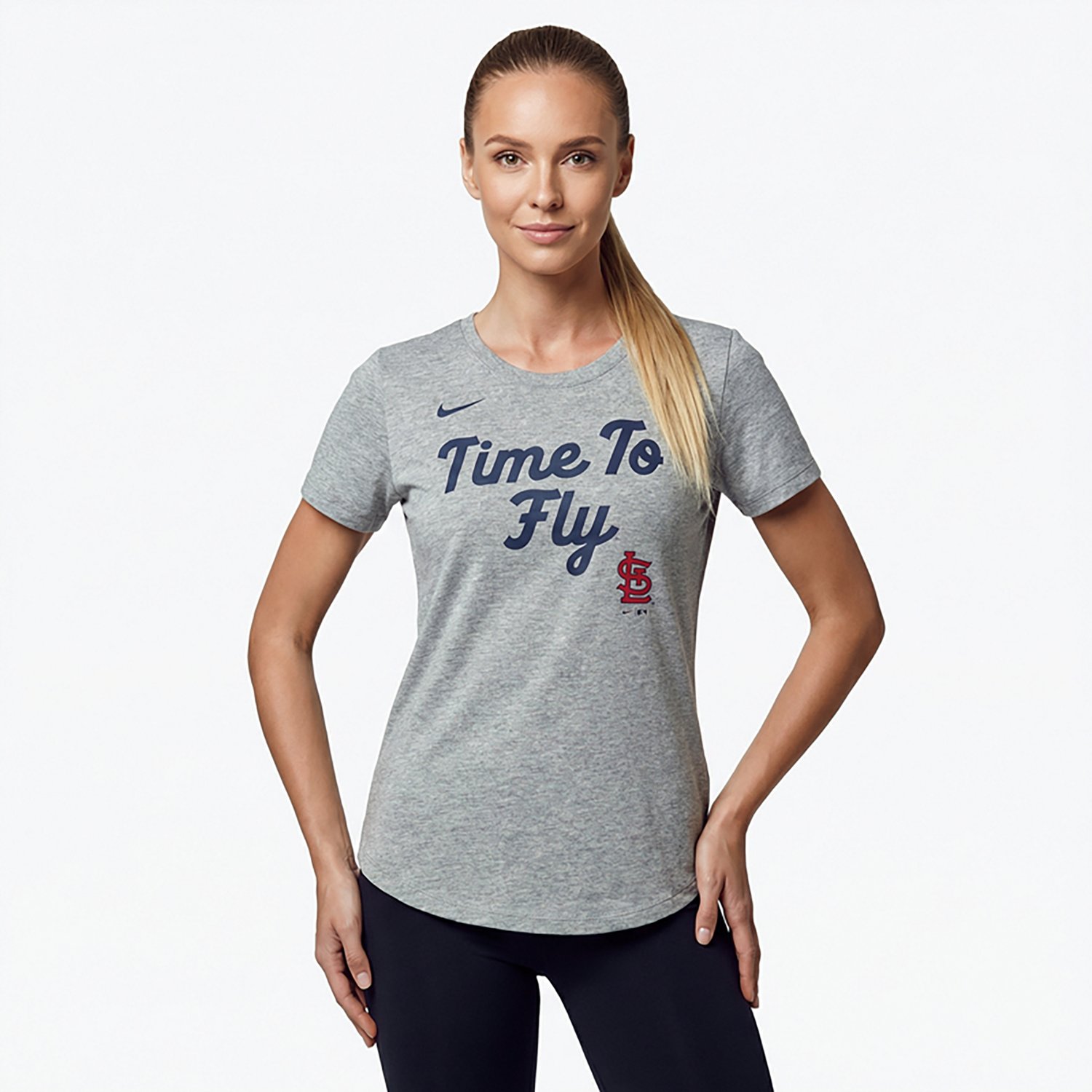 Nike St Louis Cardinals Script Tri-Blend T-Shirt