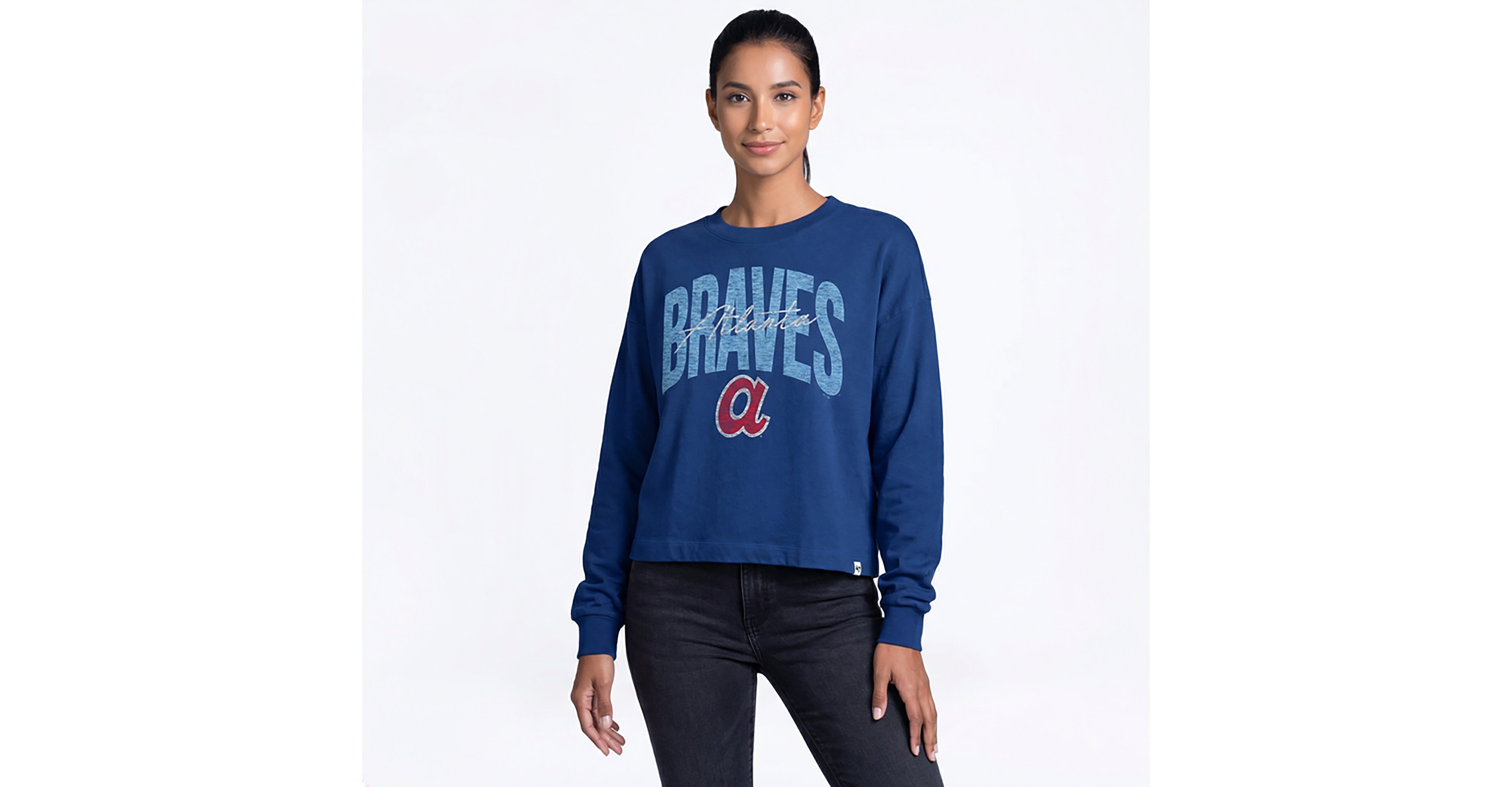 47 Women's Braves Muse Sydney Long Sleeve Pullover