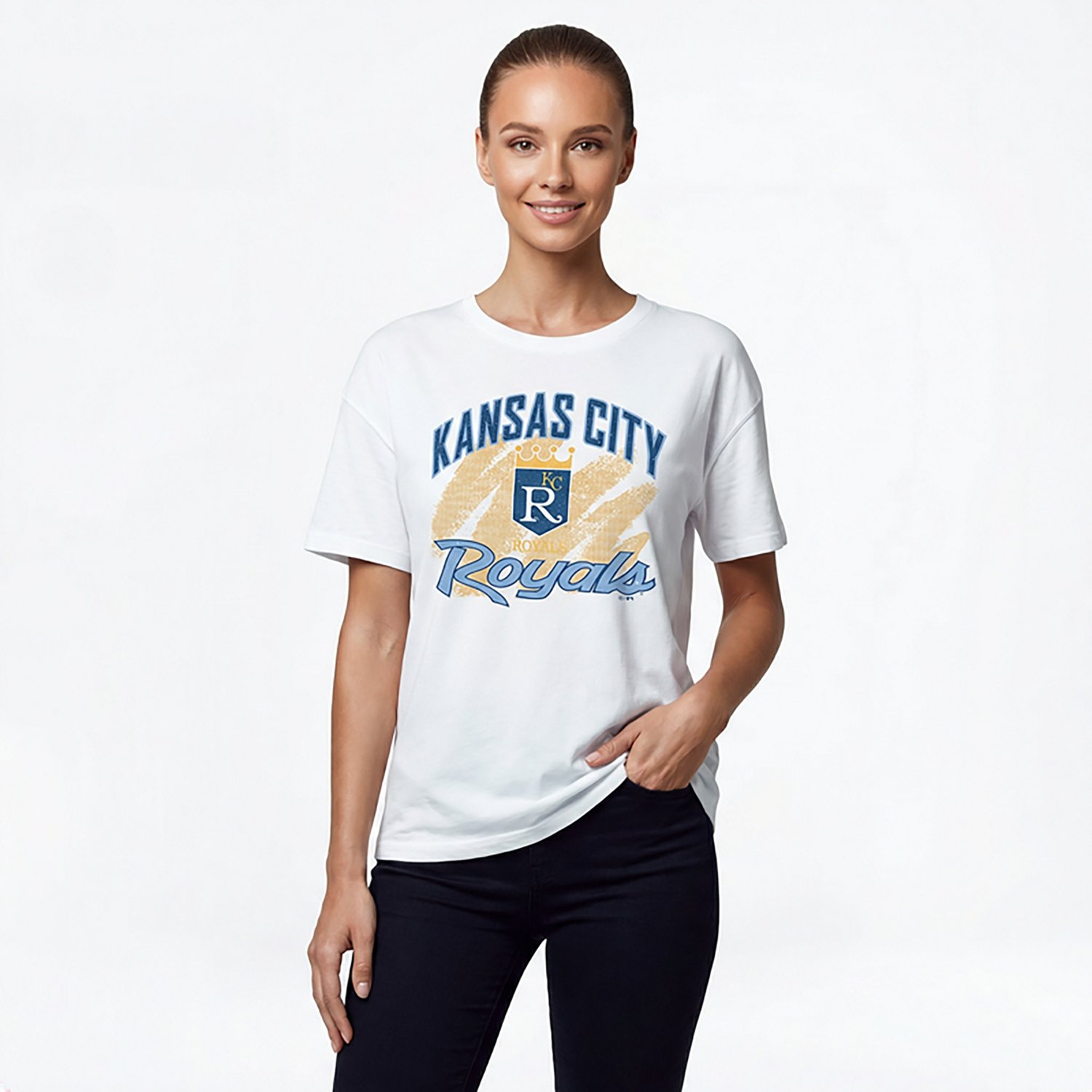 '47 Women's Kansas City Royals Shader Sadie Short Sleeve T-shirt
