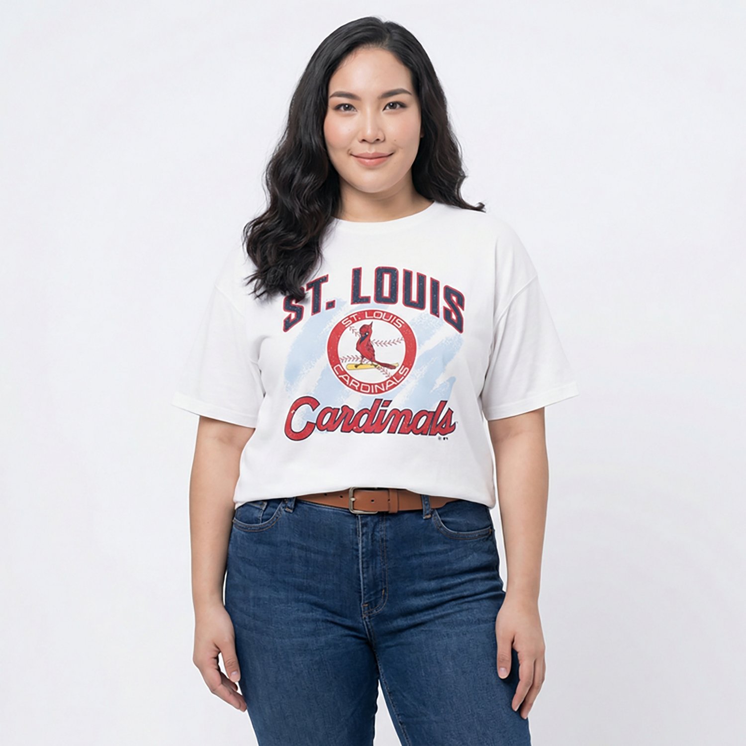 '47 Women's St. Louis Cardinals Shader Sadie Short Sleeve T-shirt