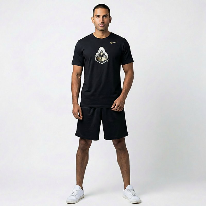 Nike Men's Purdue Secondary Logo Core T-shirt